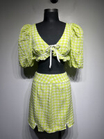 For Love & Lemons Green Plaid 2 PC Set S/26"