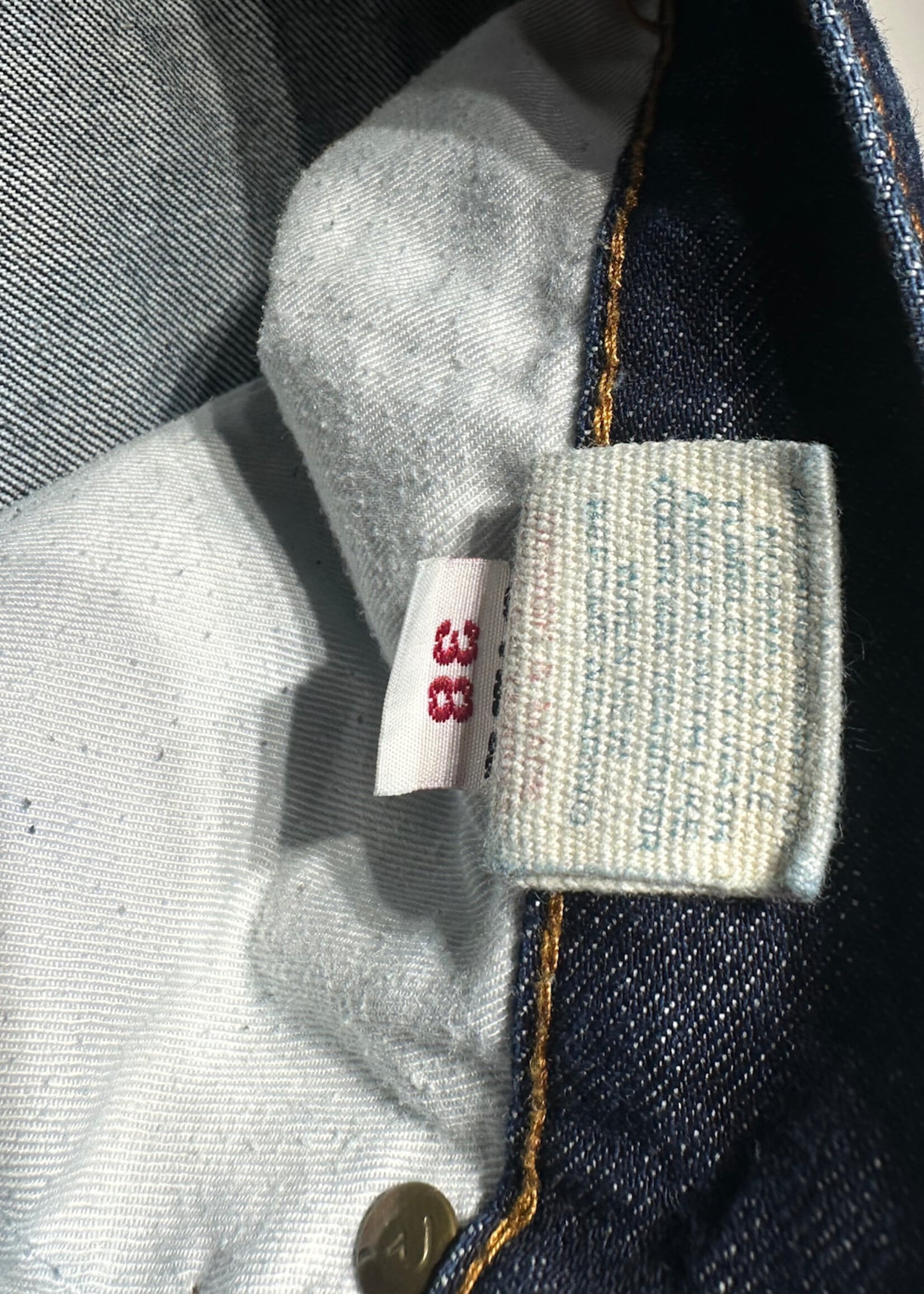 Evisu Red Embroidered Dark Wash Jeans Masc 38