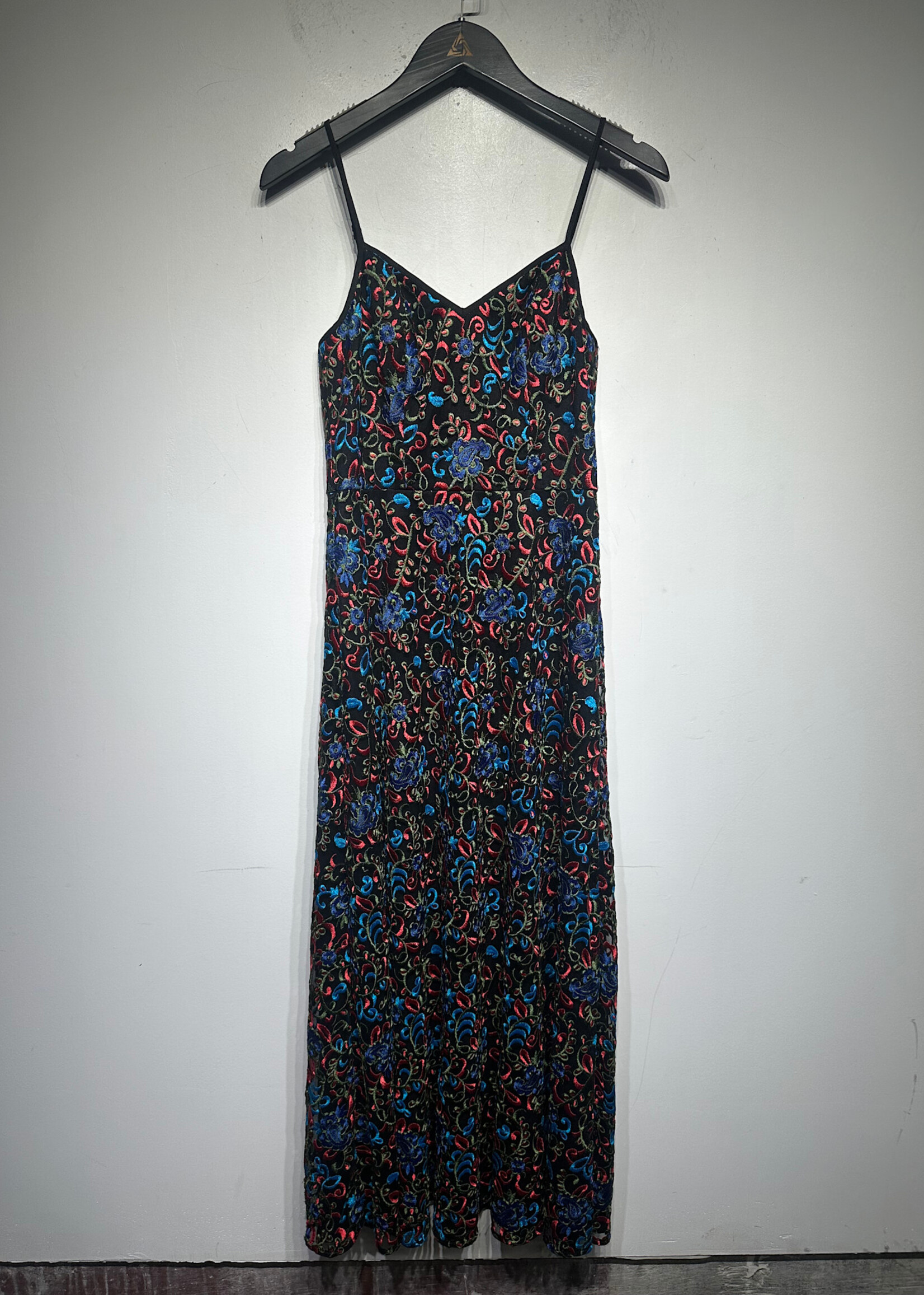Monique Lhuillier x Anthropologie Embroidered Dress 2/XS