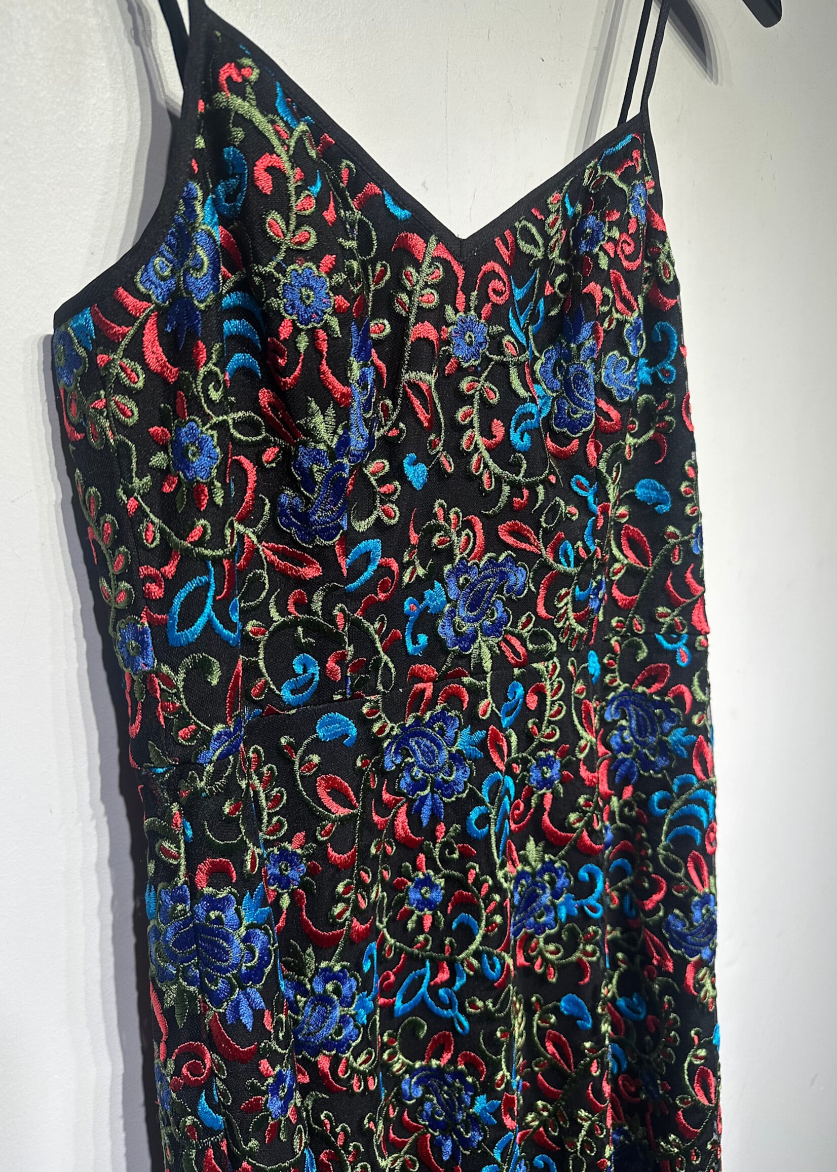 Monique Lhuillier x Anthropologie Embroidered Dress 2/XS