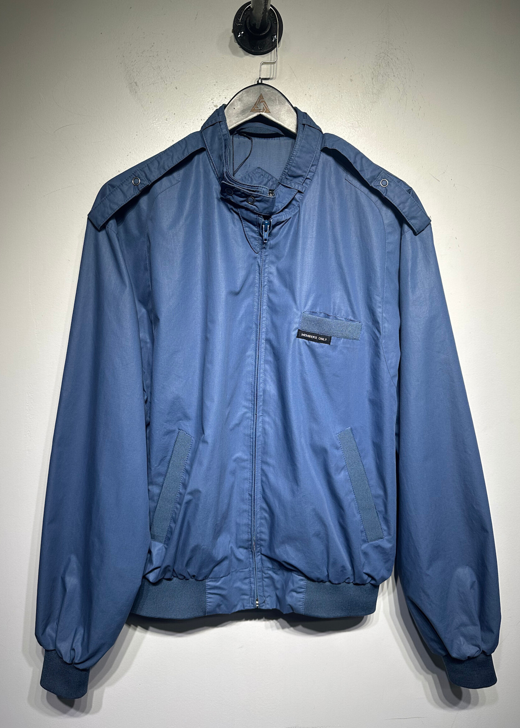 Members Only Light Blue Custom Printed Jacket Masc M