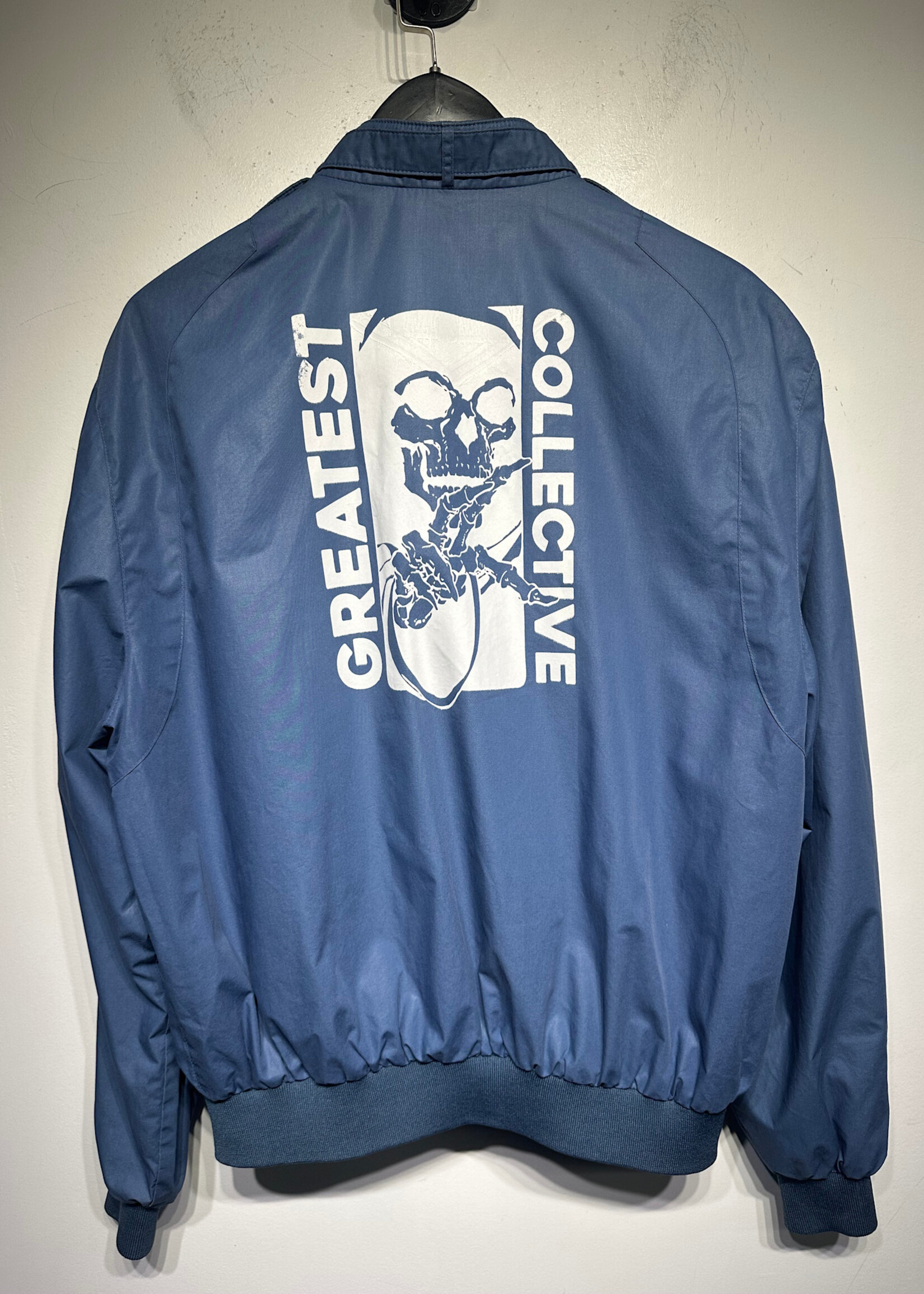 Members Only Light Blue Custom Printed Jacket Masc M