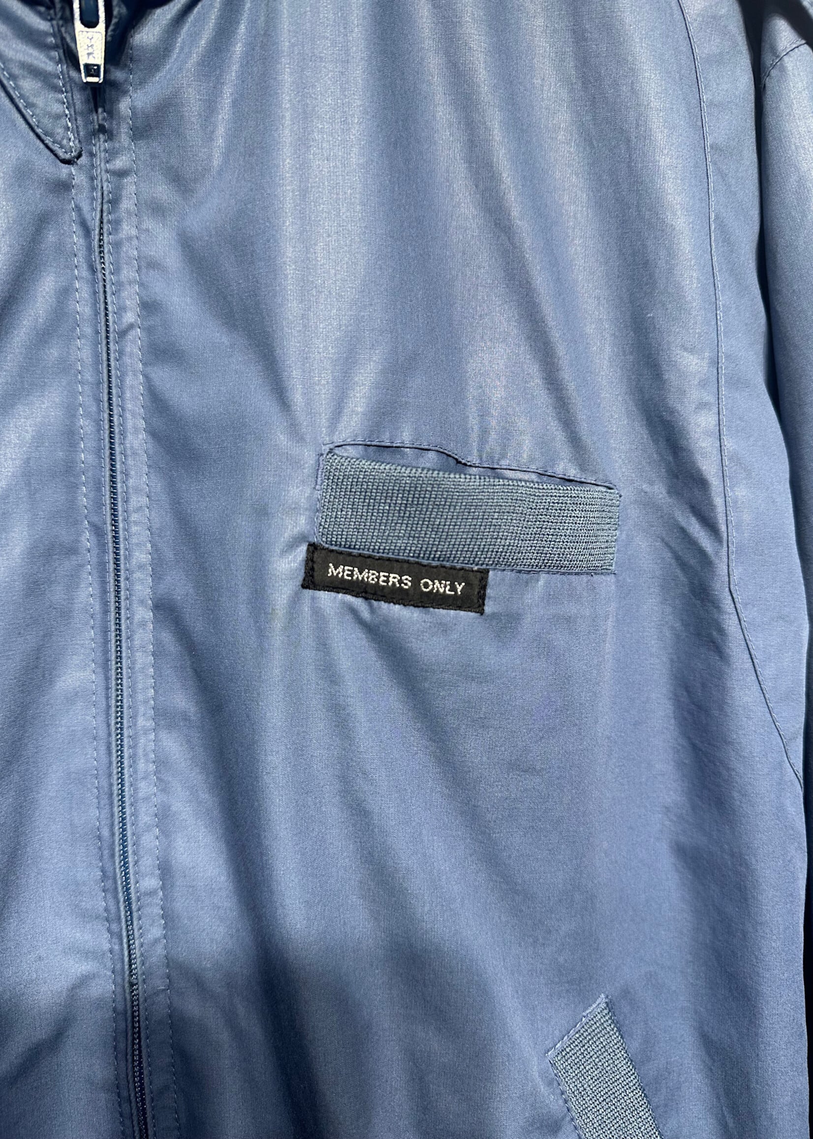 Members Only Light Blue Custom Printed Jacket Masc M