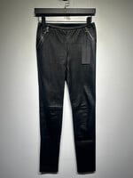 Emilio Pucci Black Leather Leggings 6/27"