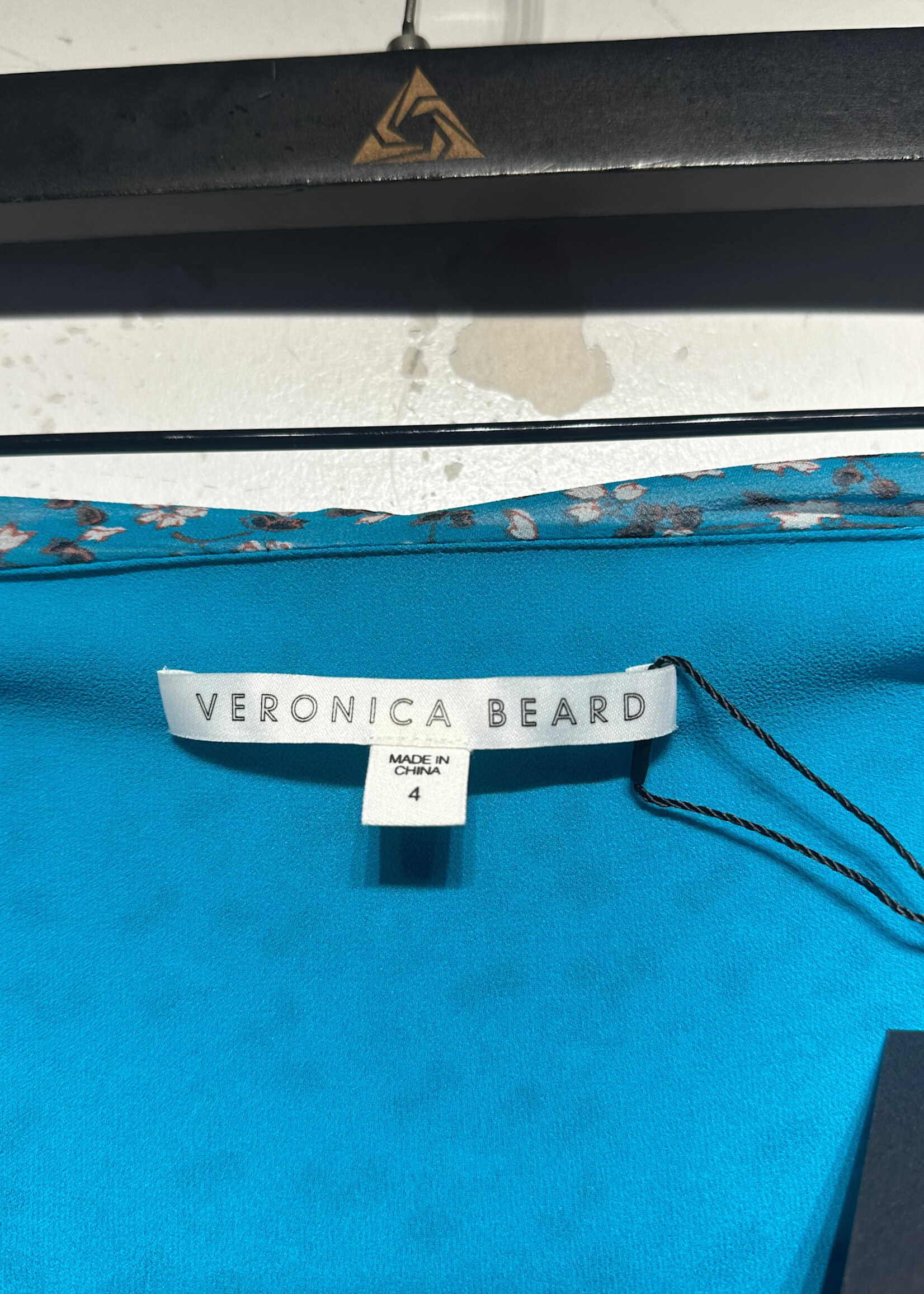 Veronica Beard Blue Silk Ruched Skirt 4/28