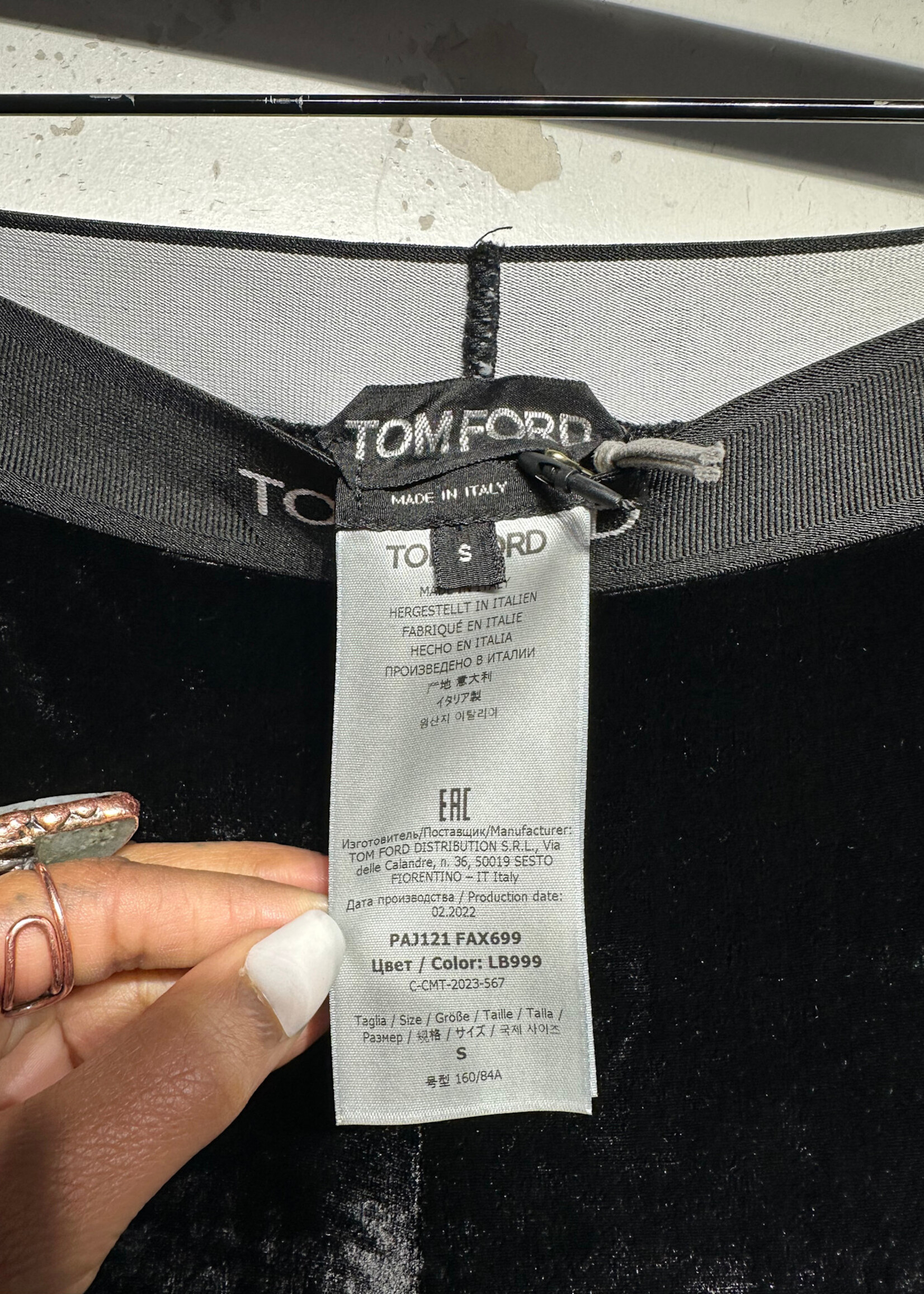 Tom Ford Velour Signature Leggings Fem 24