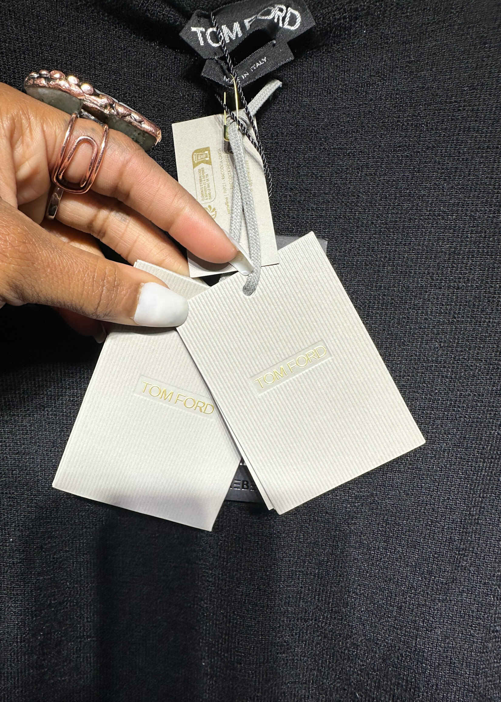 Tom Ford Black Cashmere LS Fem XS