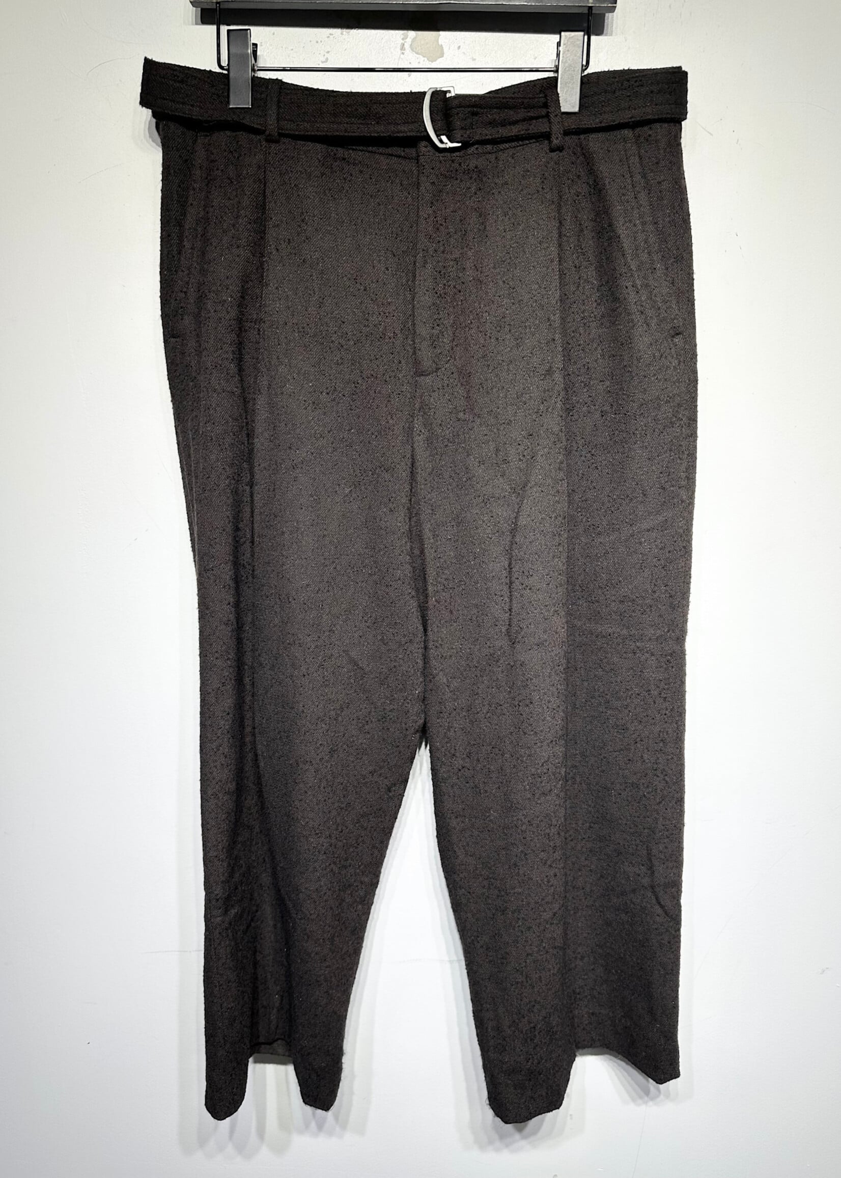 Zara Nanushka Brown Speckled Wool Trouser Masc 35