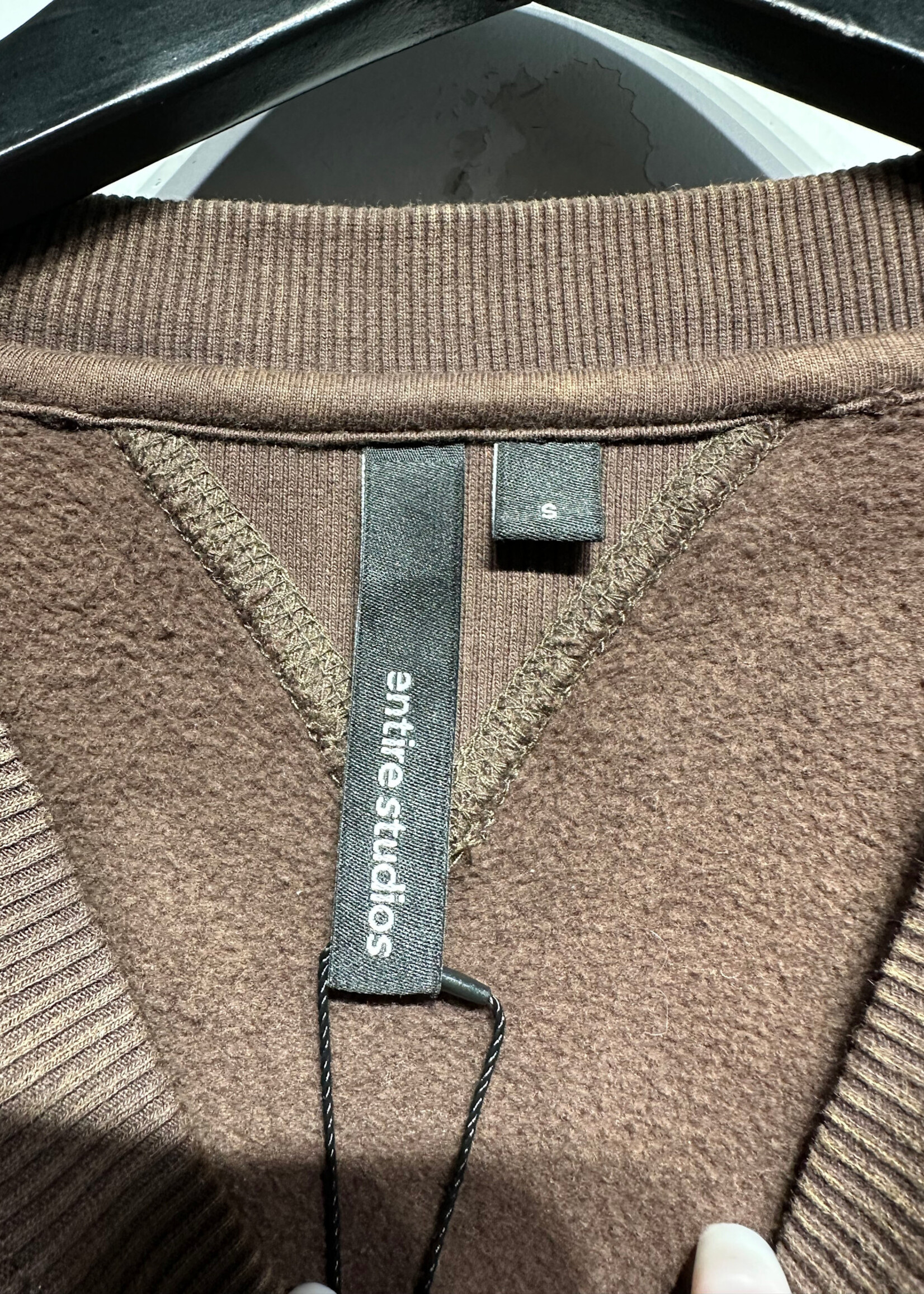 Entire Studios Brown Wide Fit Crewneck S