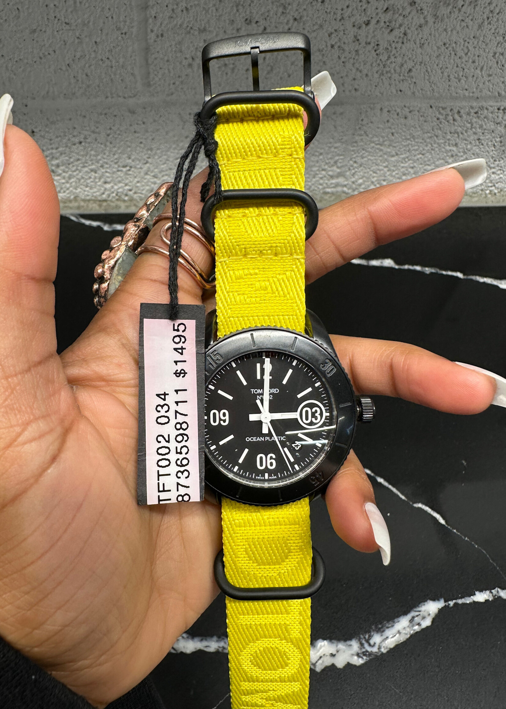 Tom Ford NWT Ocean Plastic Watch