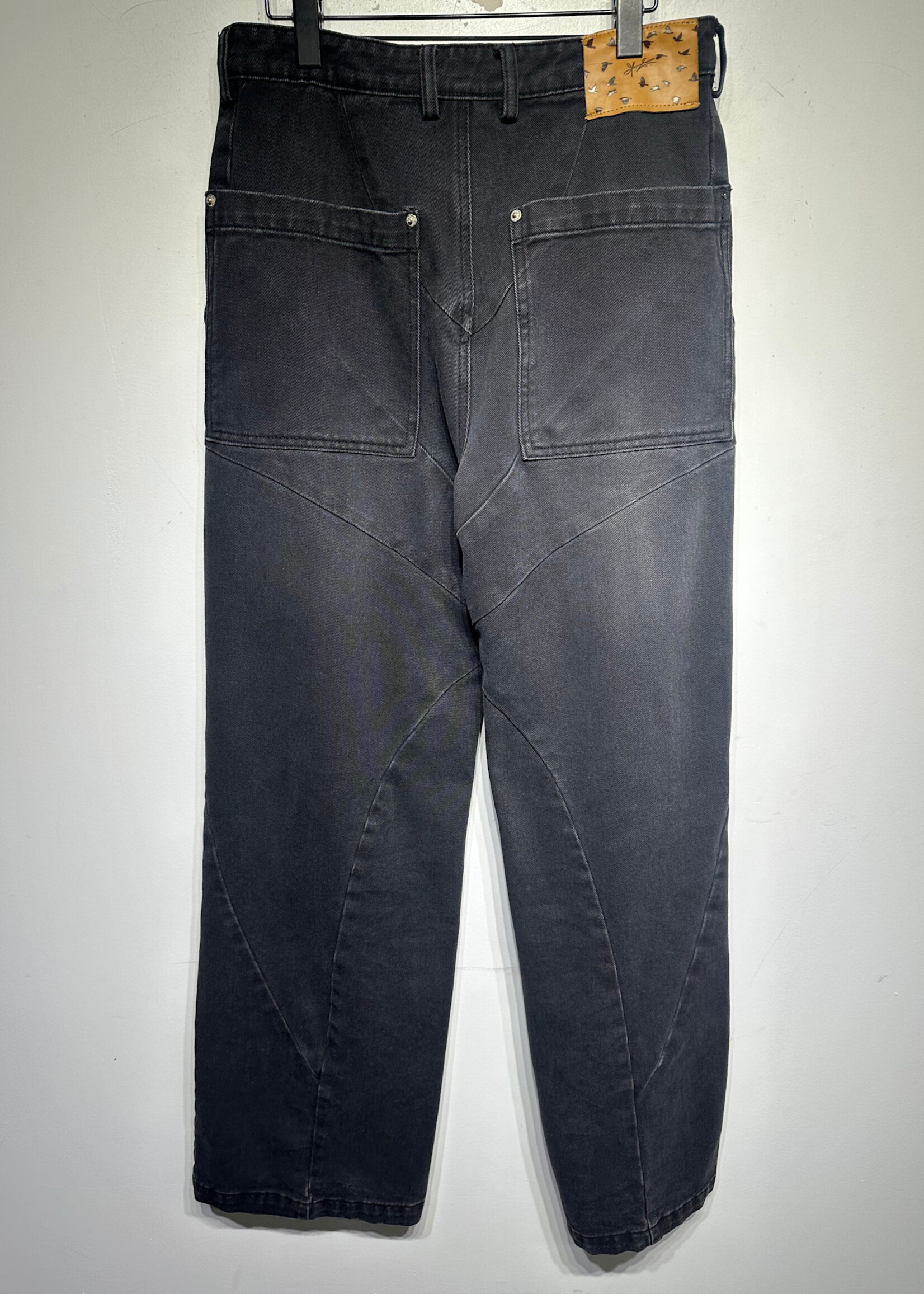 Fine Culture NWT Daedric Charcoal Wash Baggy Denim 30