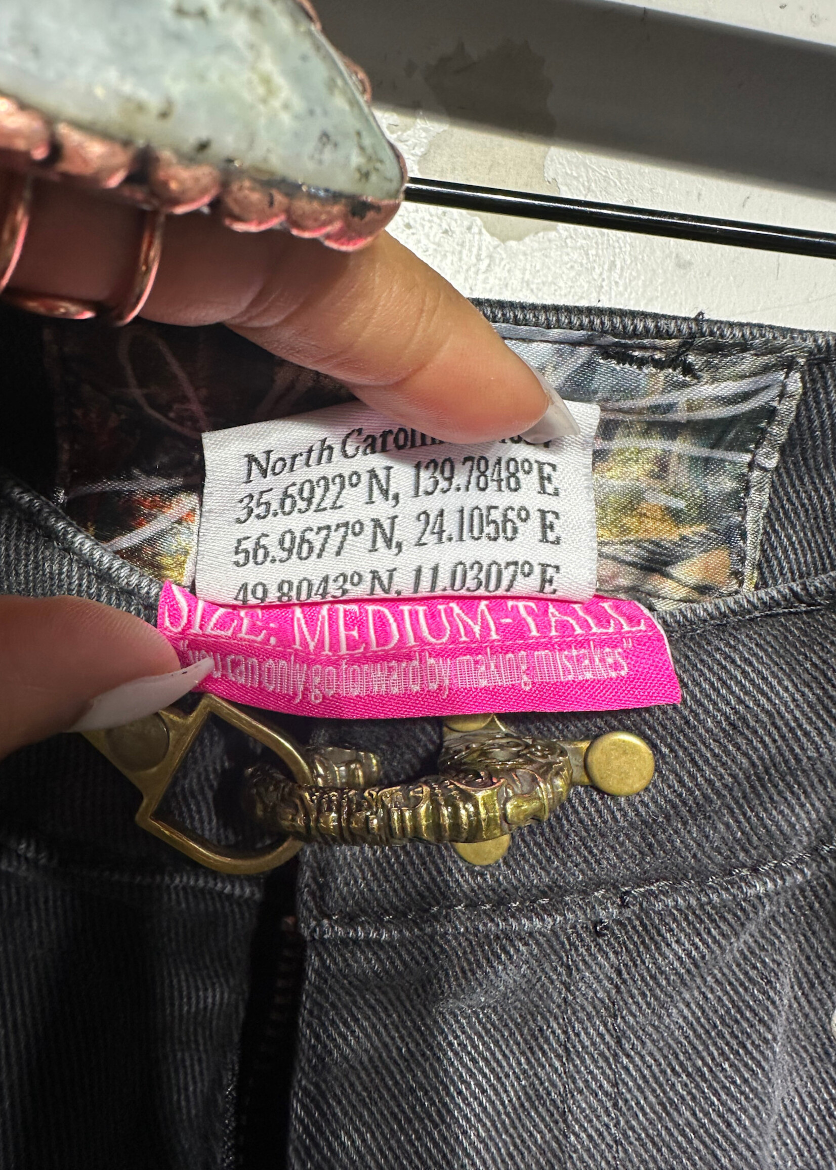 Fine Culture NWT Daedric Charcoal Wash Baggy Denim 30
