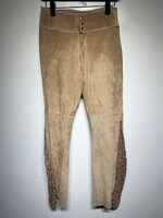 Y2K NWT Cache Suede Tan Knit Detail Flares 28