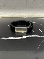 D&G Black Silver Square Buckle Belt AS IS