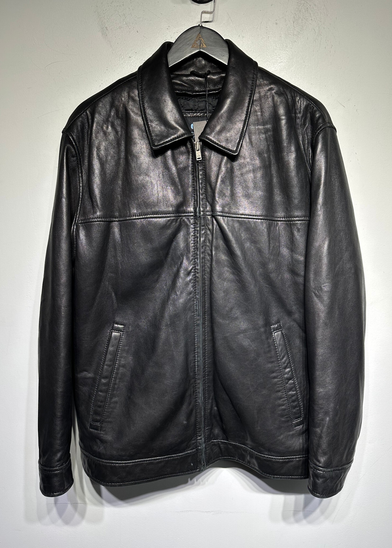 Reaction Kenneth Cole Leather Insulated Jacket M