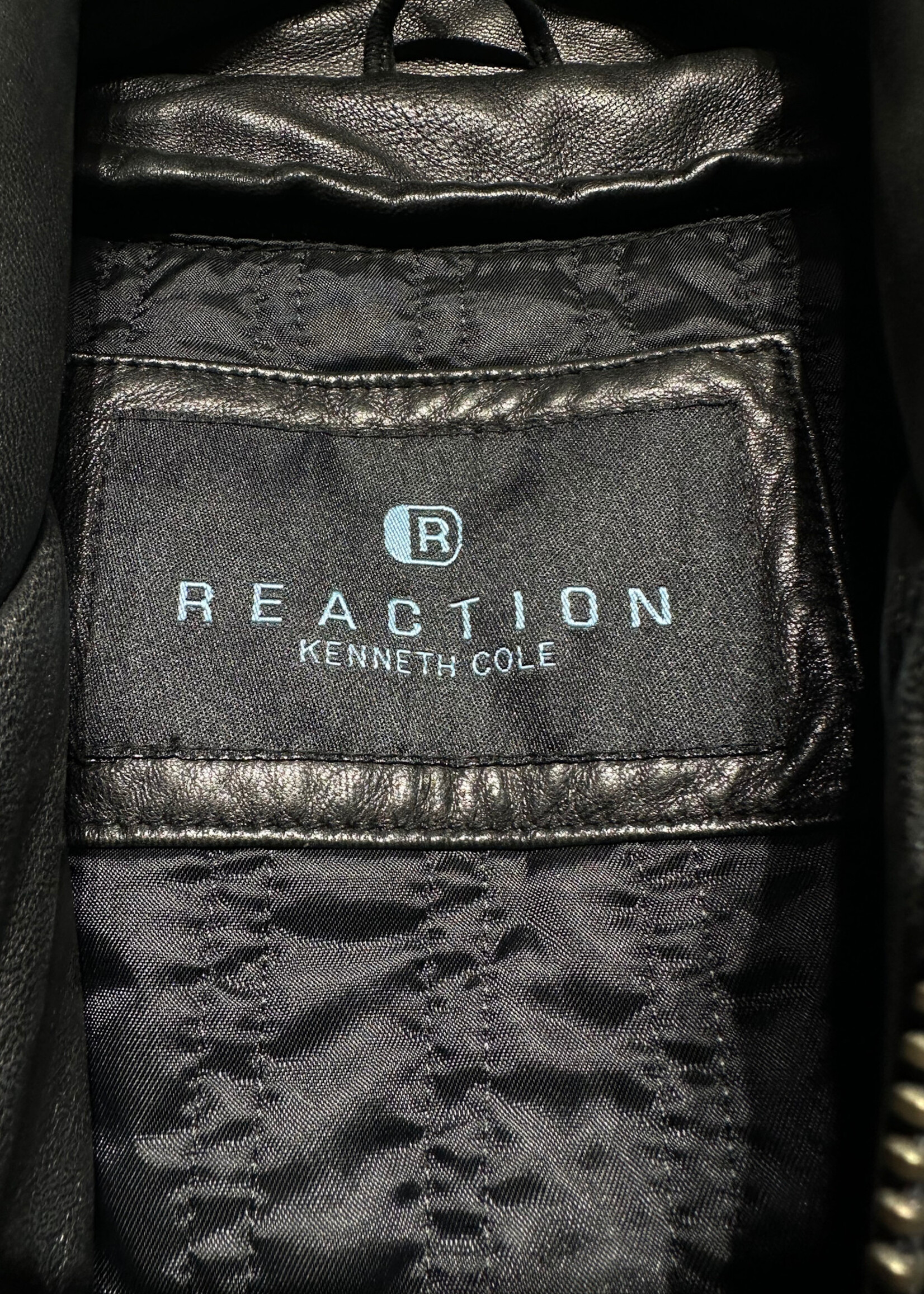 Reaction Kenneth Cole Leather Insulated Jacket M