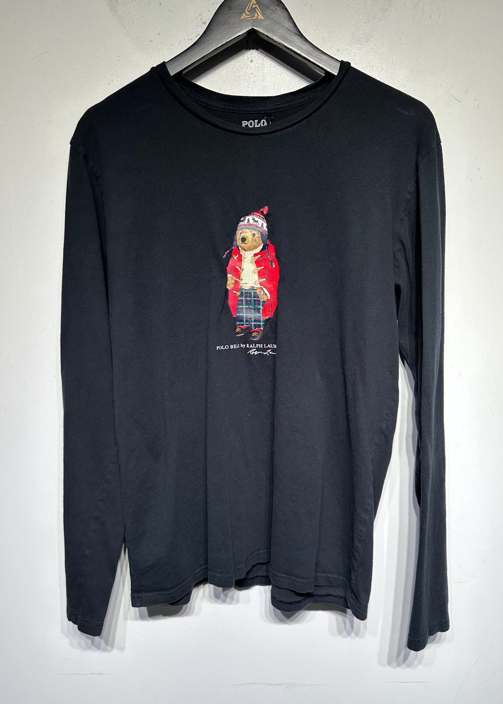 Ralph Lauren Polo Bear Black LS M