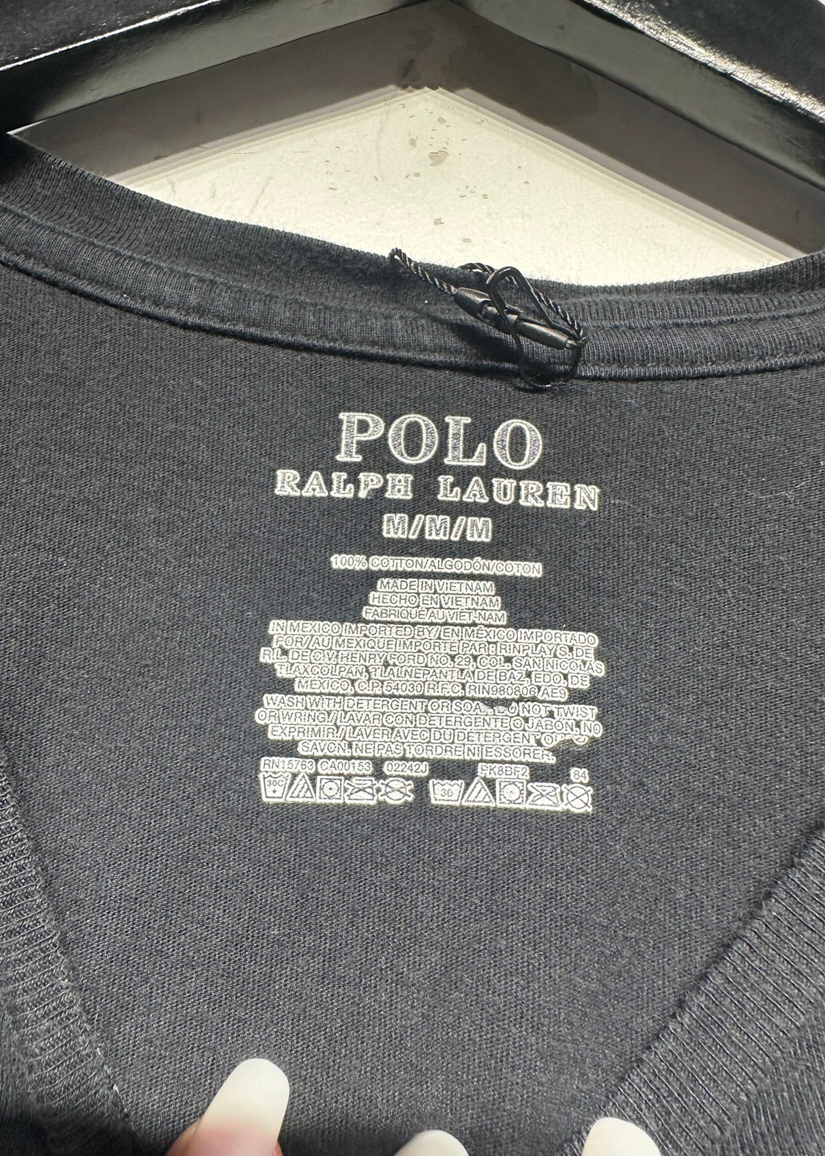 Ralph Lauren Polo Bear Black LS M