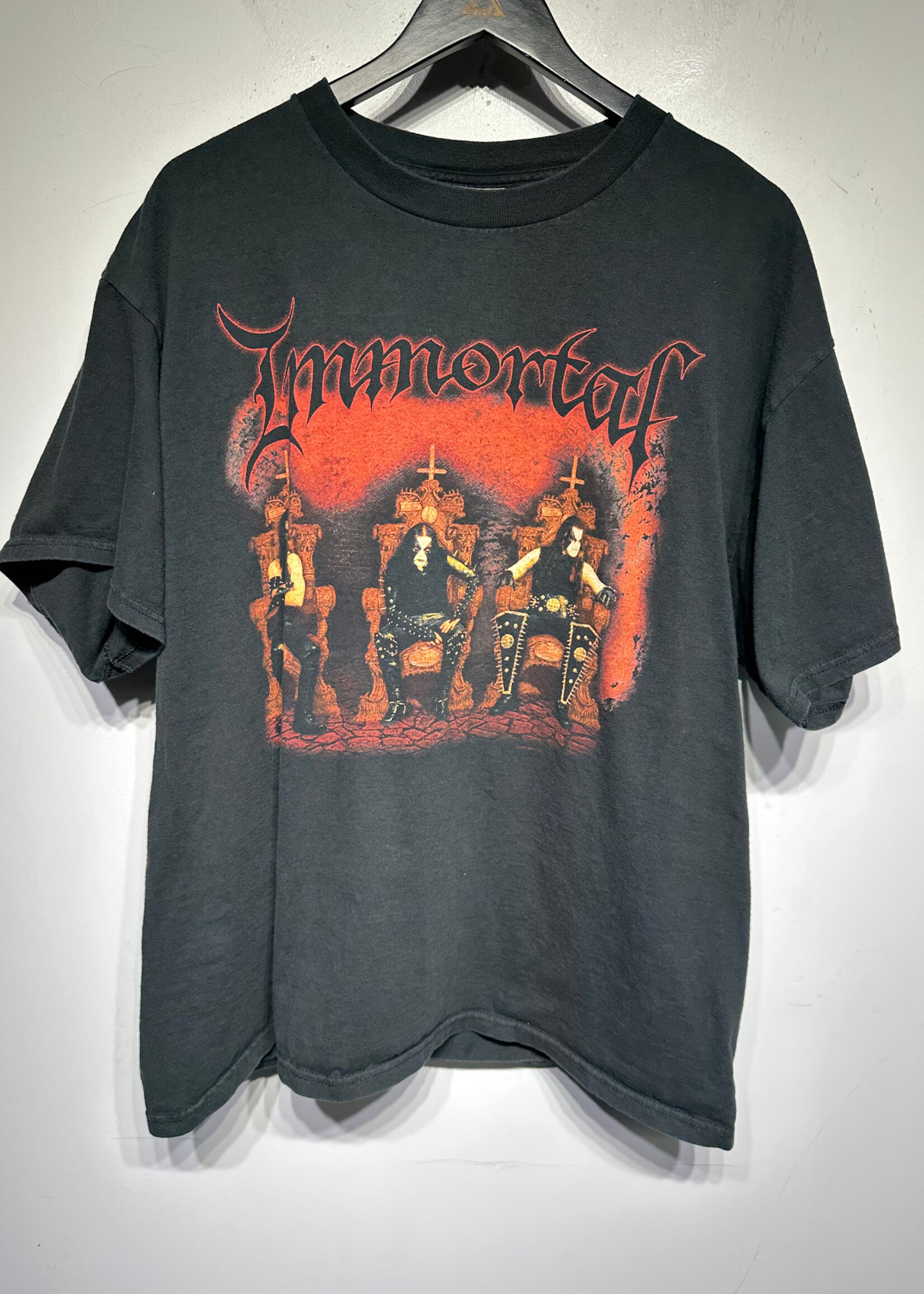 Immortal Black Crew Band Tee XL