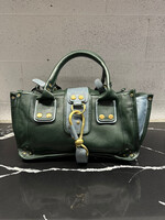 Chloe Green / Blue Ascot Tote