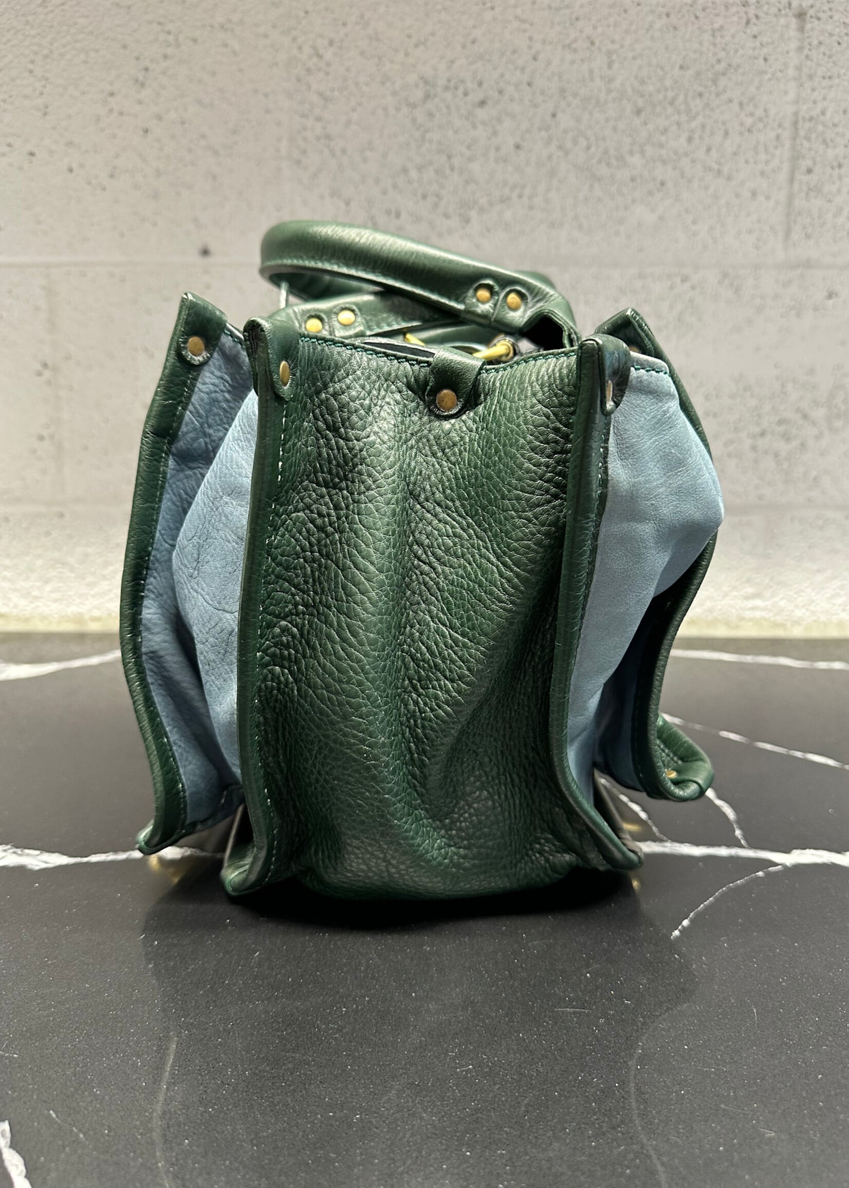 Chloe Green / Blue Ascot Tote