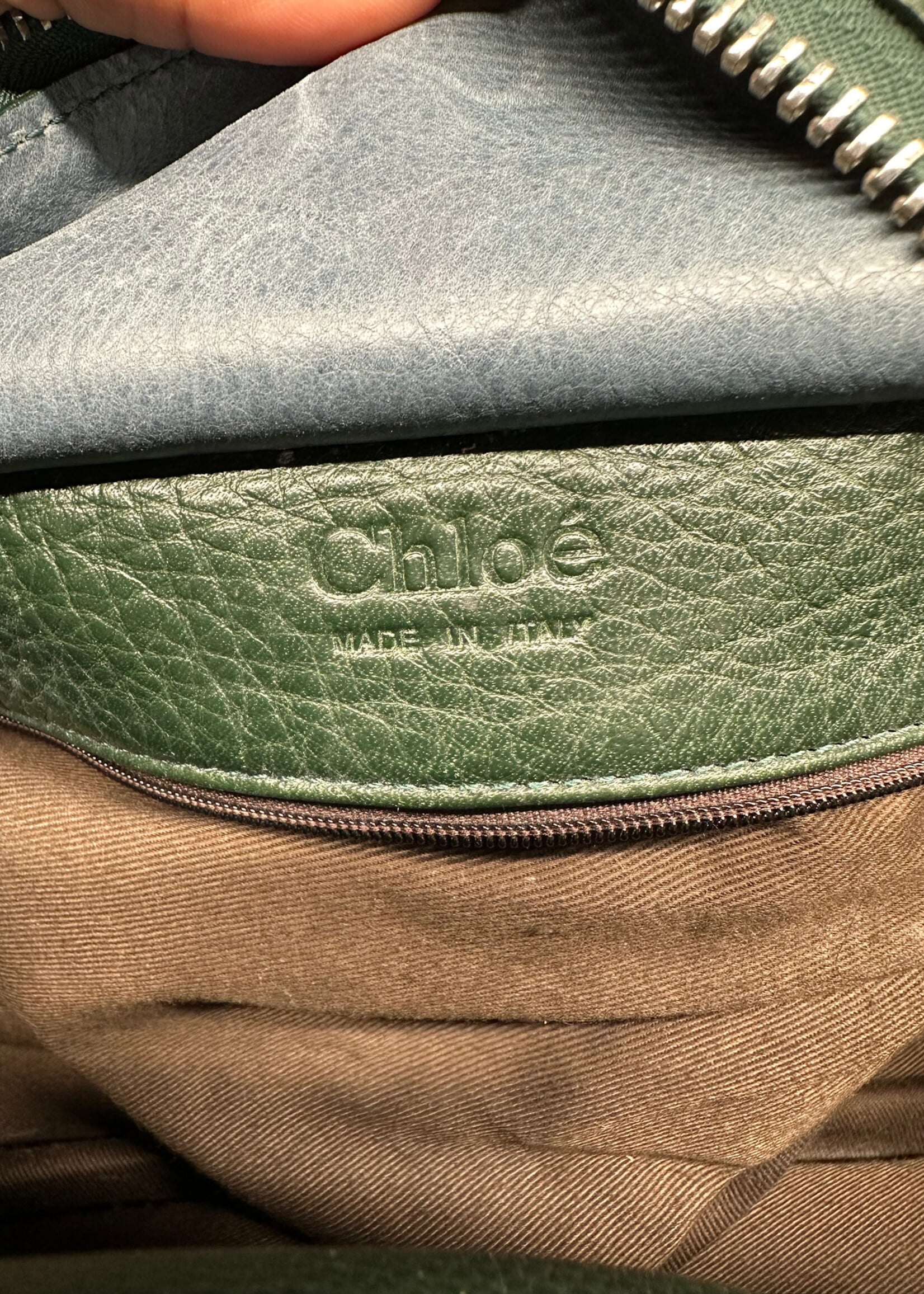 Chloe Green / Blue Ascot Tote