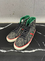 Gucci 1977 Black Monogram Hi Top Sneakers Masc 9.5