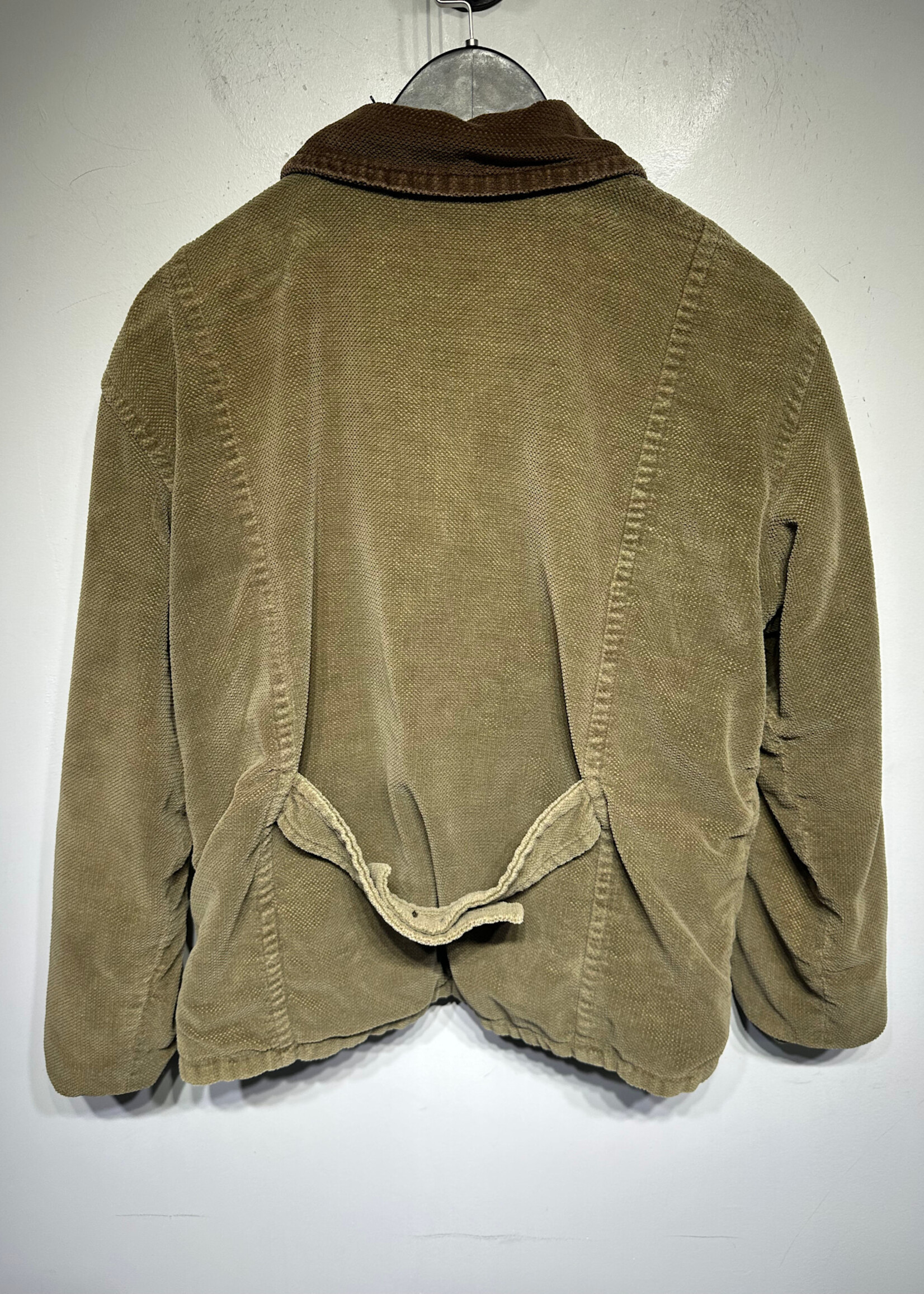 Vintage No Label Green Reversible B/U Jacket Fem S