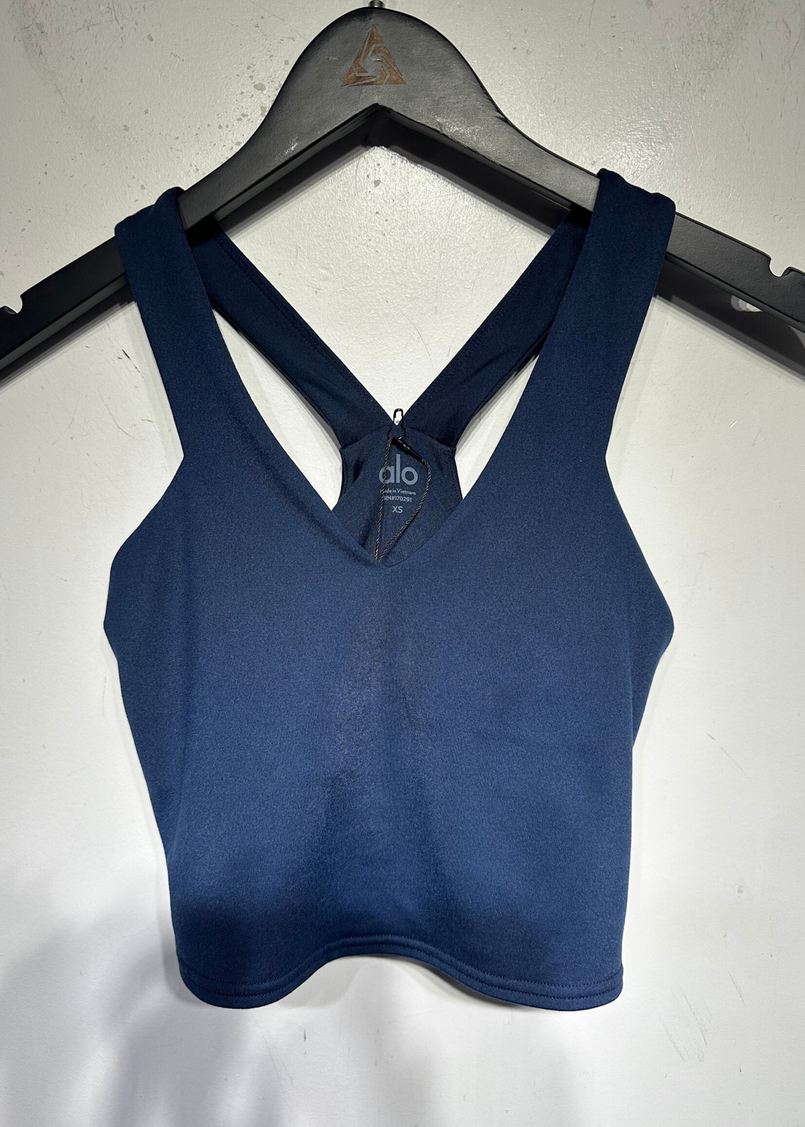 NWT Alo Navy Blue 'Bra Tank' XS