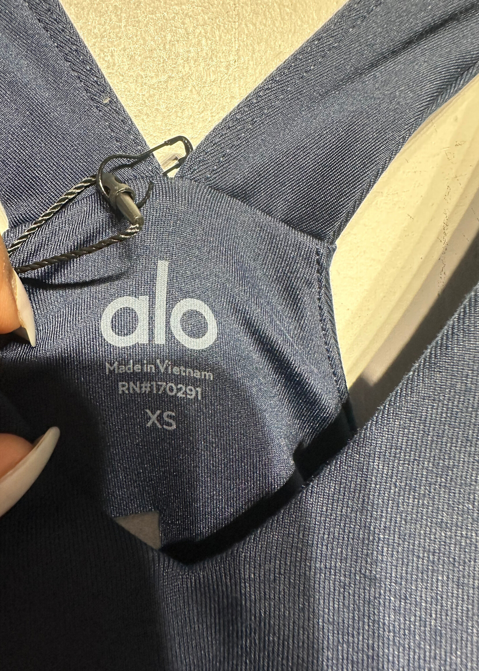 NWT Alo Navy Blue 'Bra Tank' XS