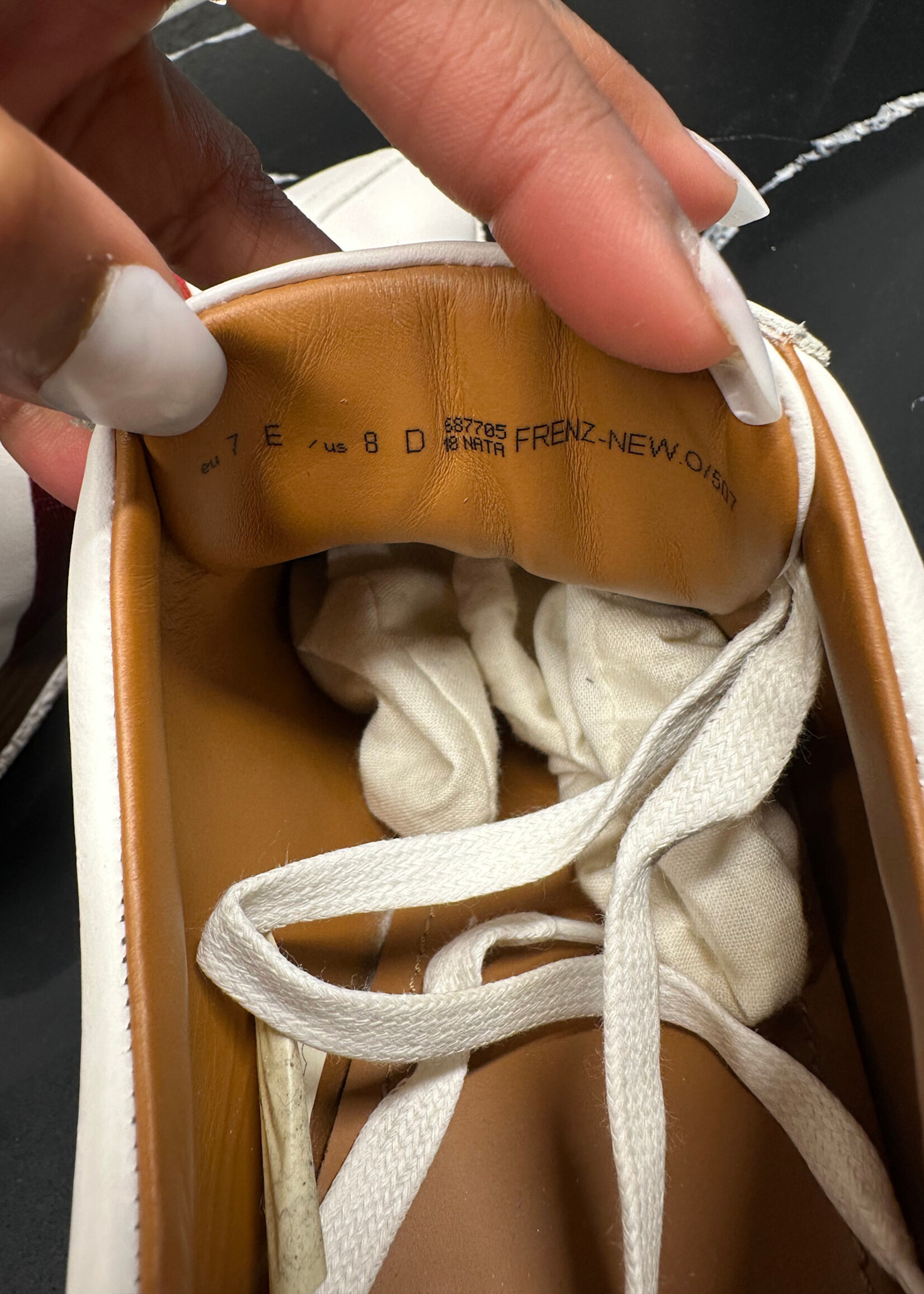Bally White Leather Striped Sneakers 8