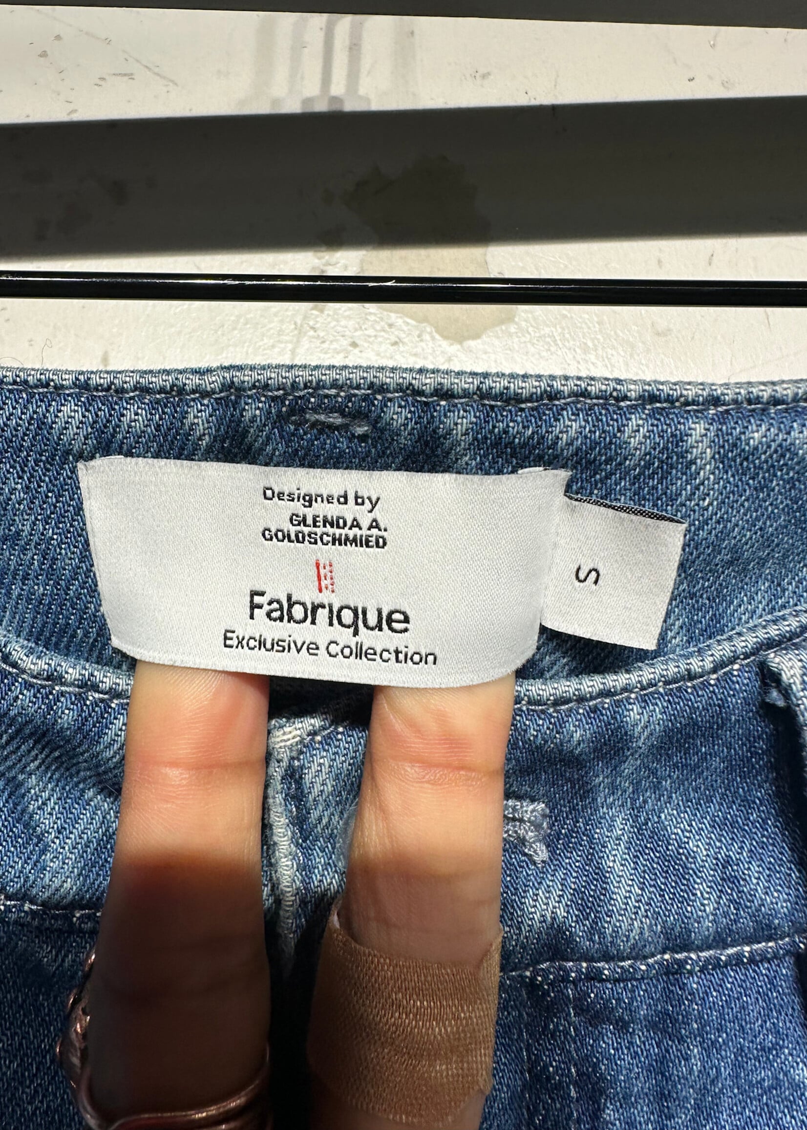 Fabrique Pleated Ultra Wide Leg Jeans 28