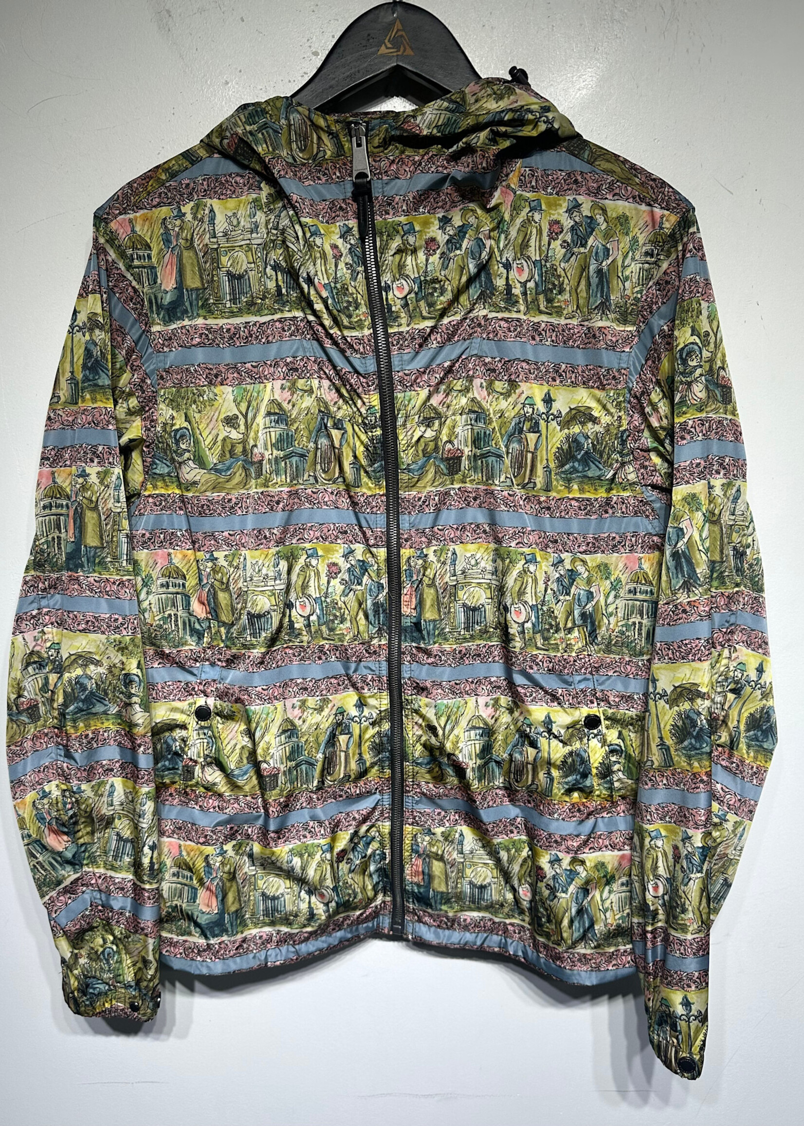 Burberry Fullerton Ilustrated Scene Windbreaker L/XL