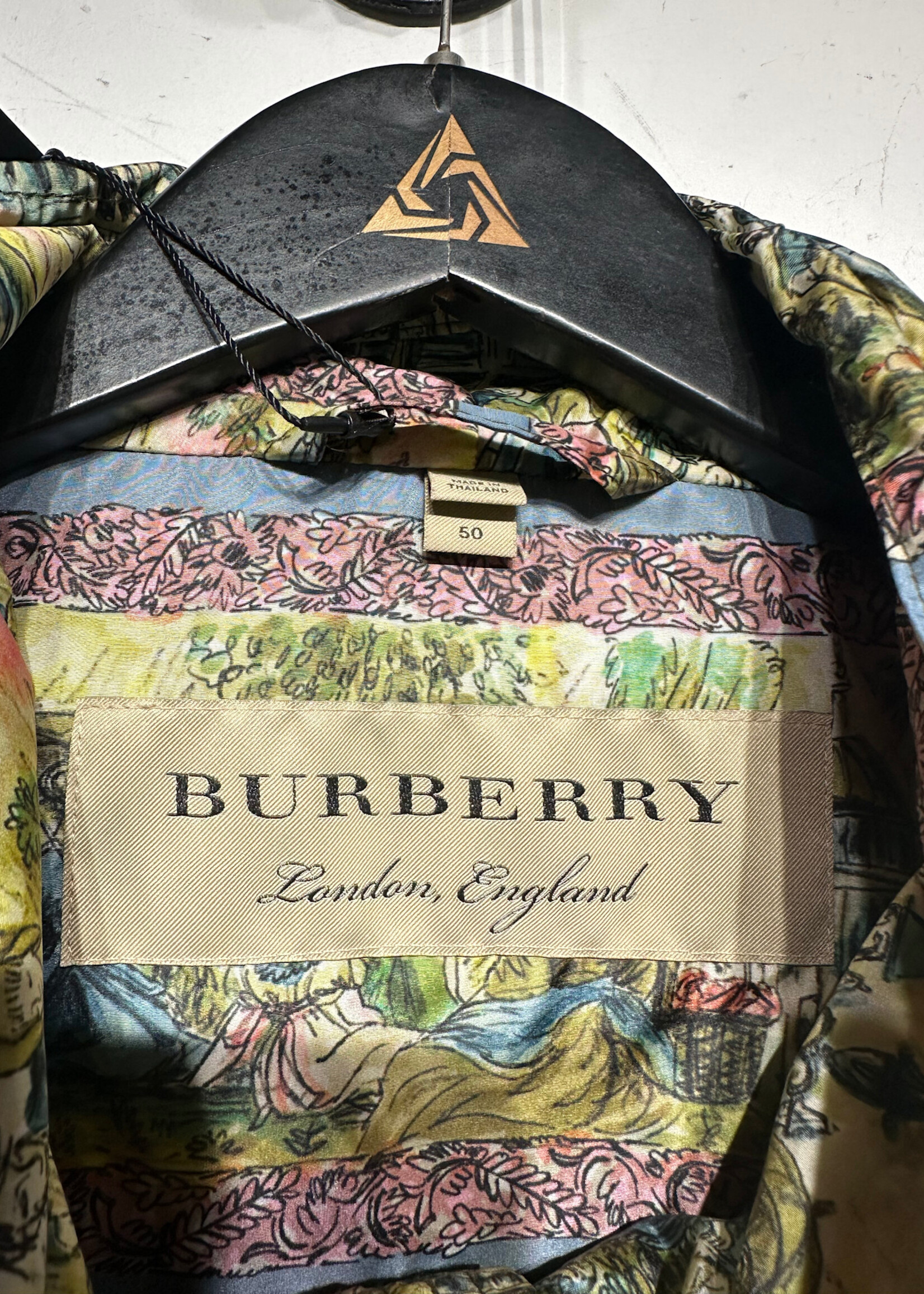 Burberry Fullerton Ilustrated Scene Windbreaker L/XL