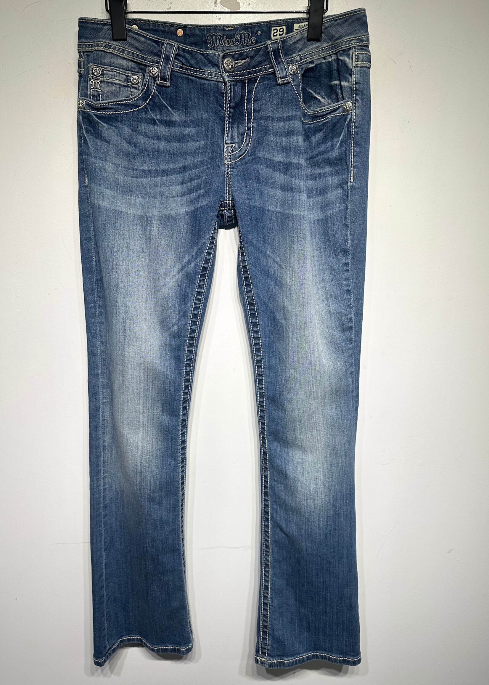 Miss Me Bootcut Back Emblish Pocket Denim Fem 30"