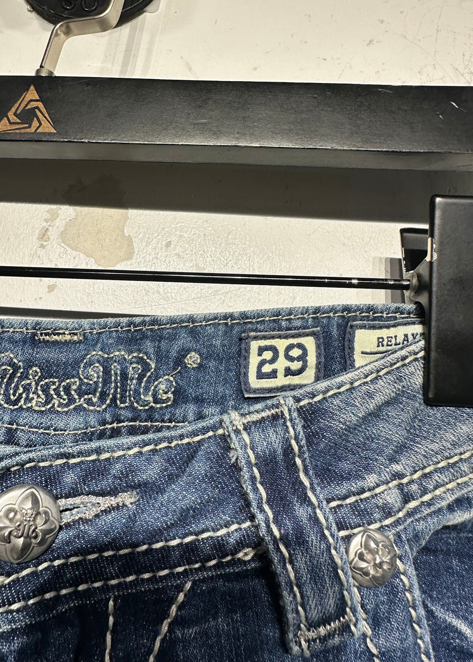 Miss Me Bootcut Back Emblish Pocket Denim Fem 30"