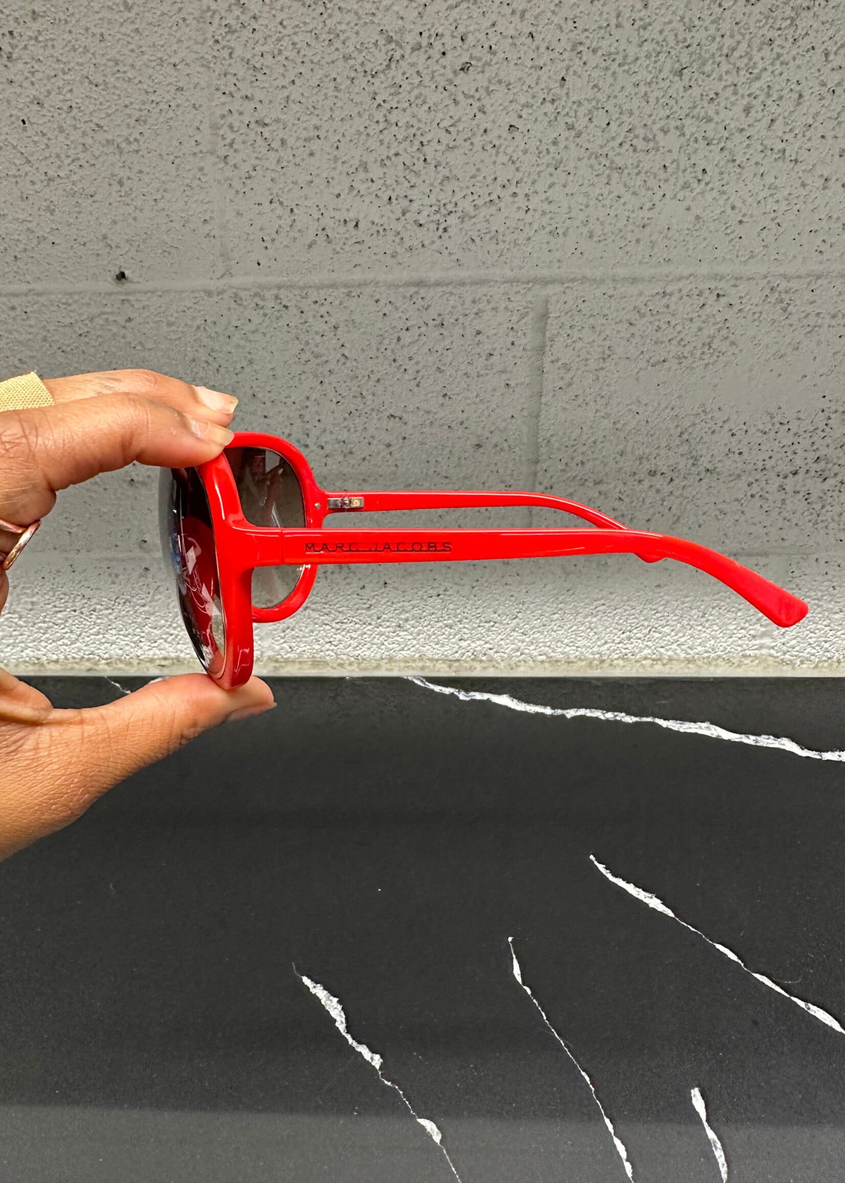 Marc Jacobs Red Shield Glasses W CASE