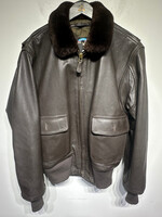 Cooper Brown Leather Pilots Jacket L AS IS