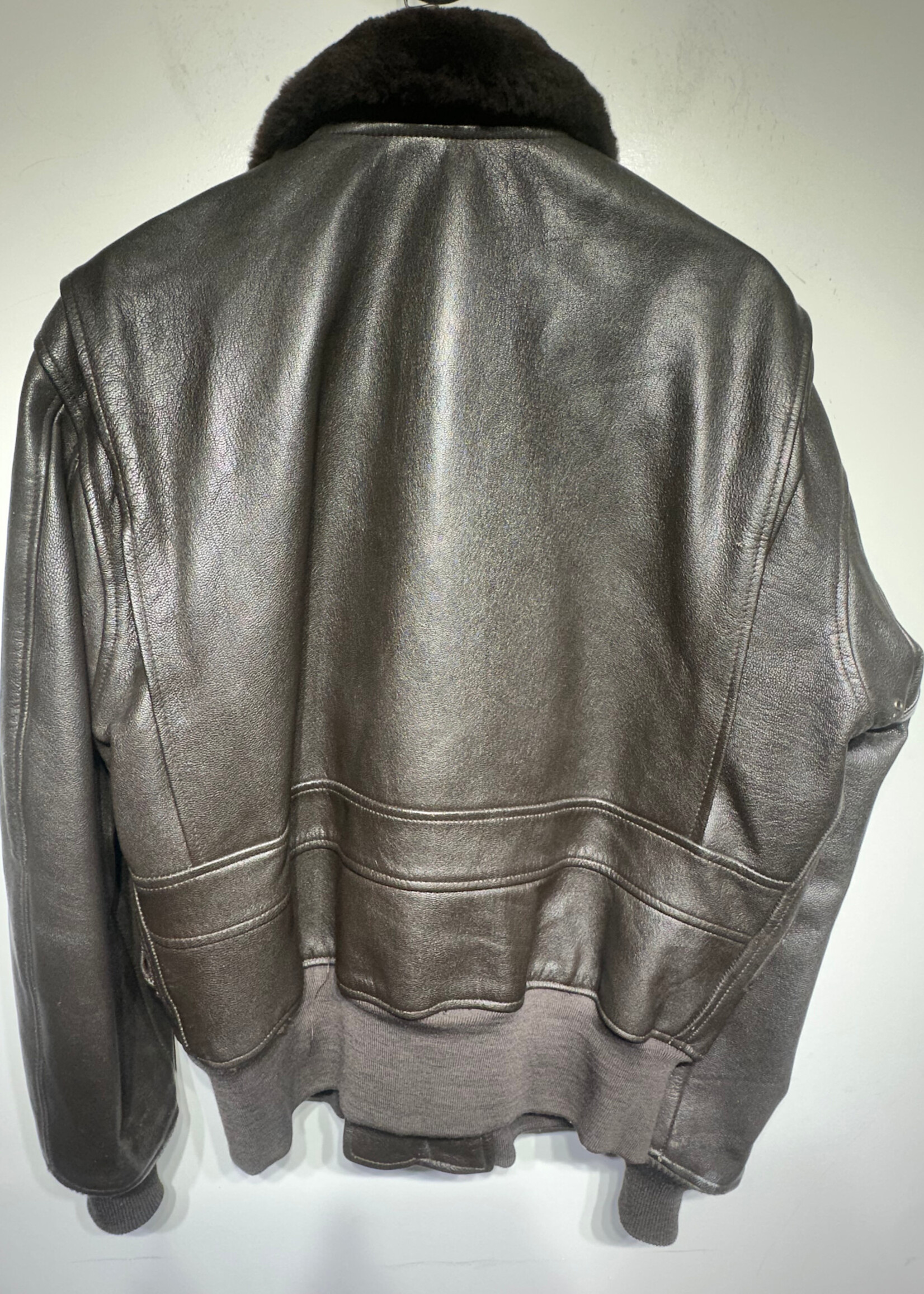 Cooper Brown Leather Pilots Jacket L AS IS