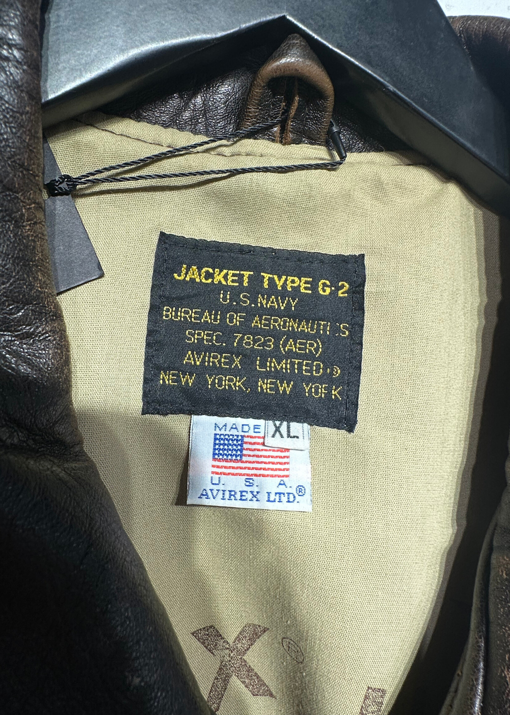 Avirex Vintaeg G2 Brown Leather Jacket XL