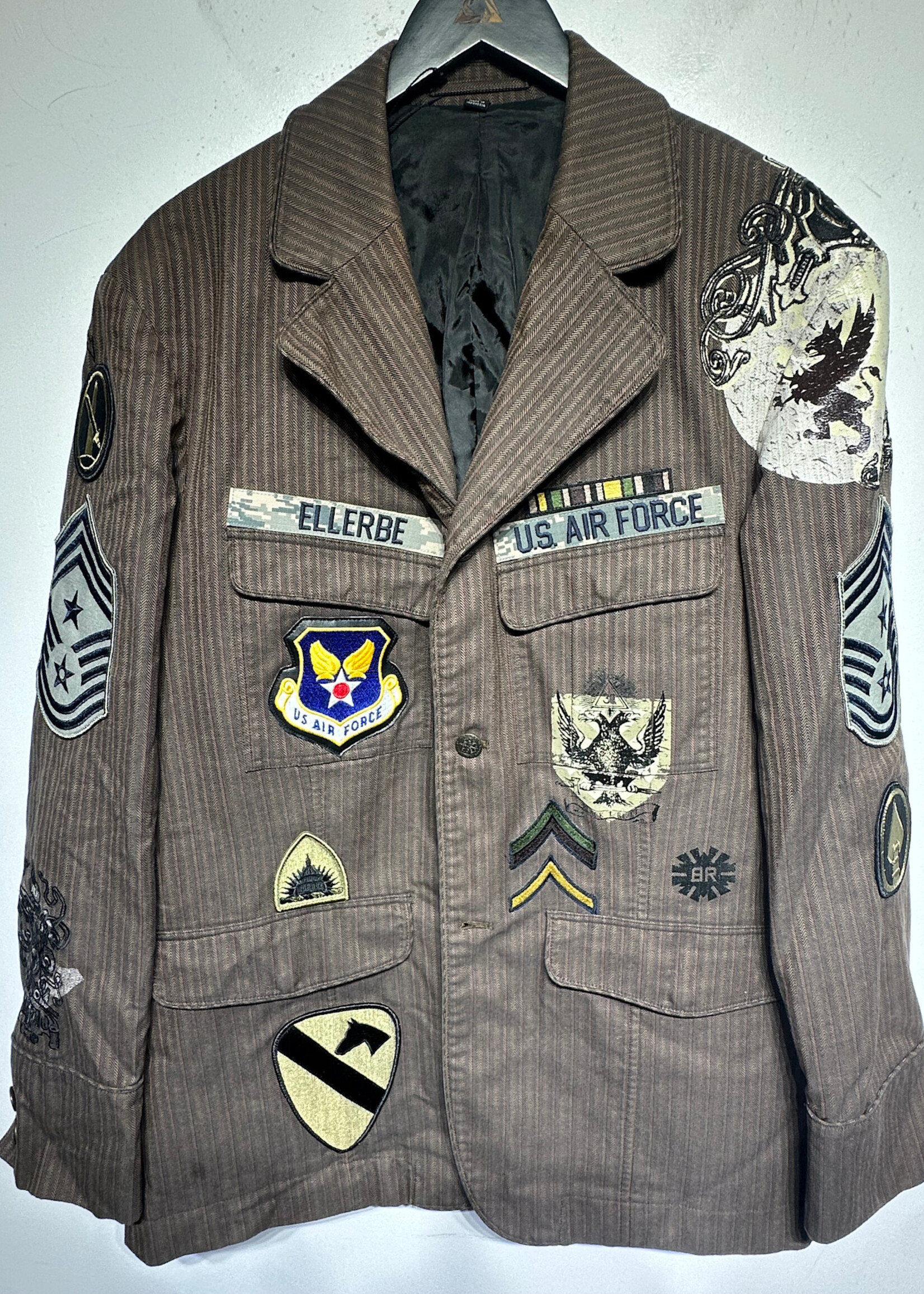 Black Rivet Air Force Patch Blazer XL