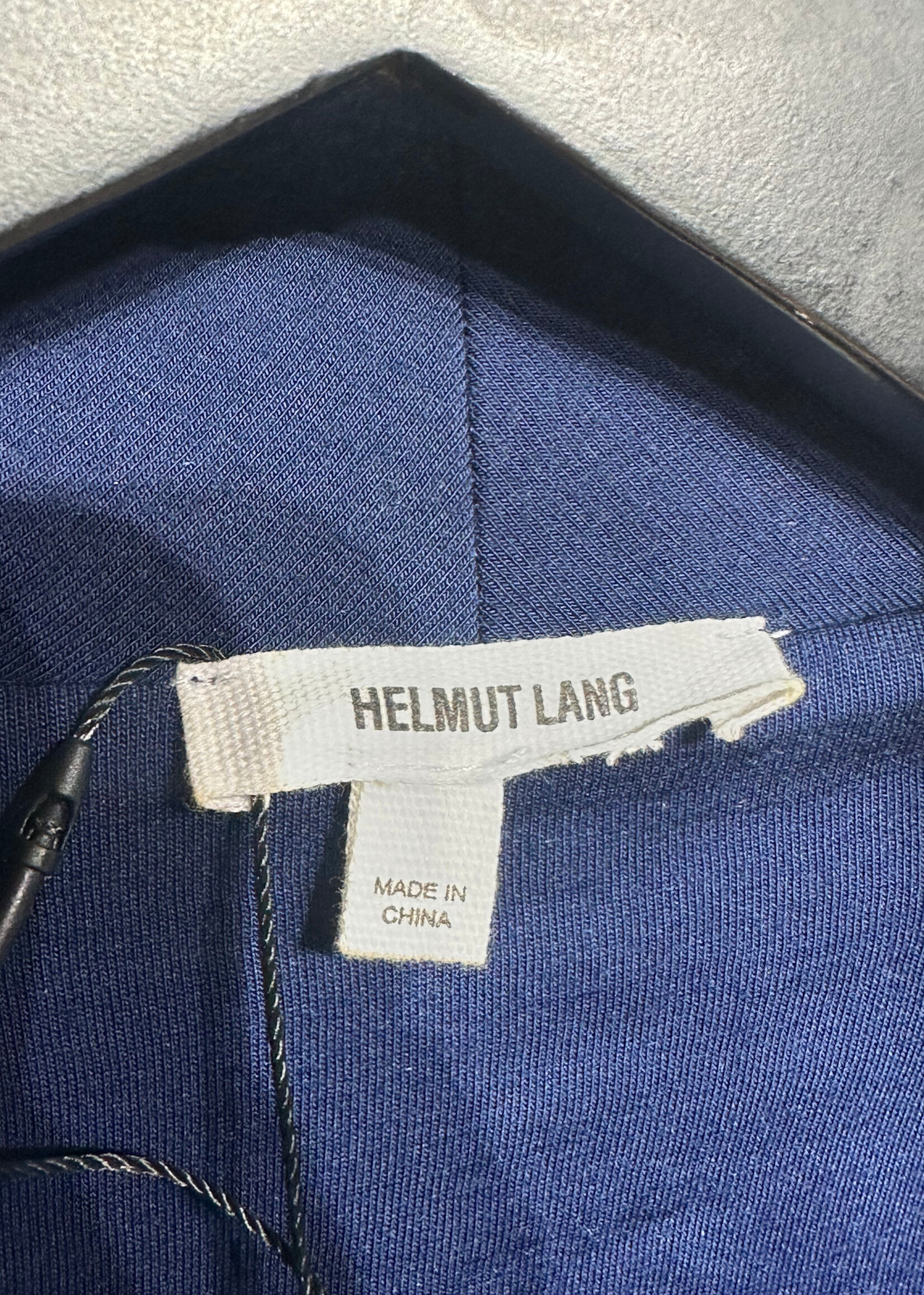 Helmut Lang Blue Asymmetrical Rayon Jacket M