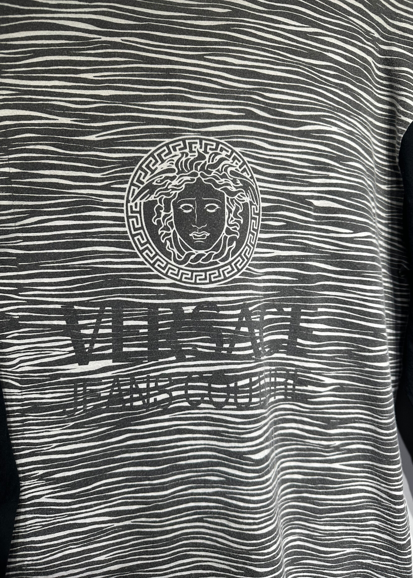 Versace Jeans Couture 90s Grey Logo LS XXL
