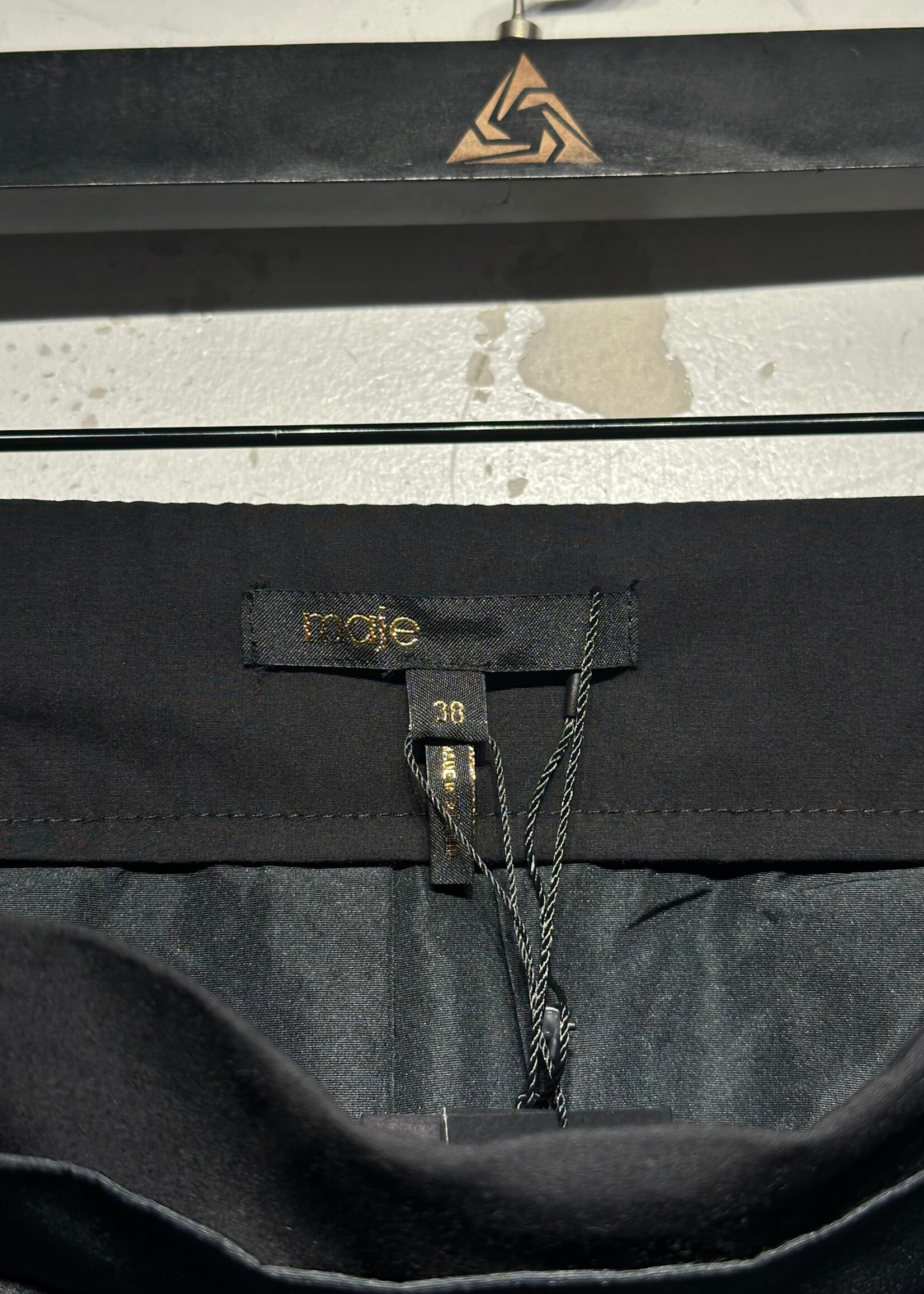 Maje NWT Black Pleated Maxi Skirt 28