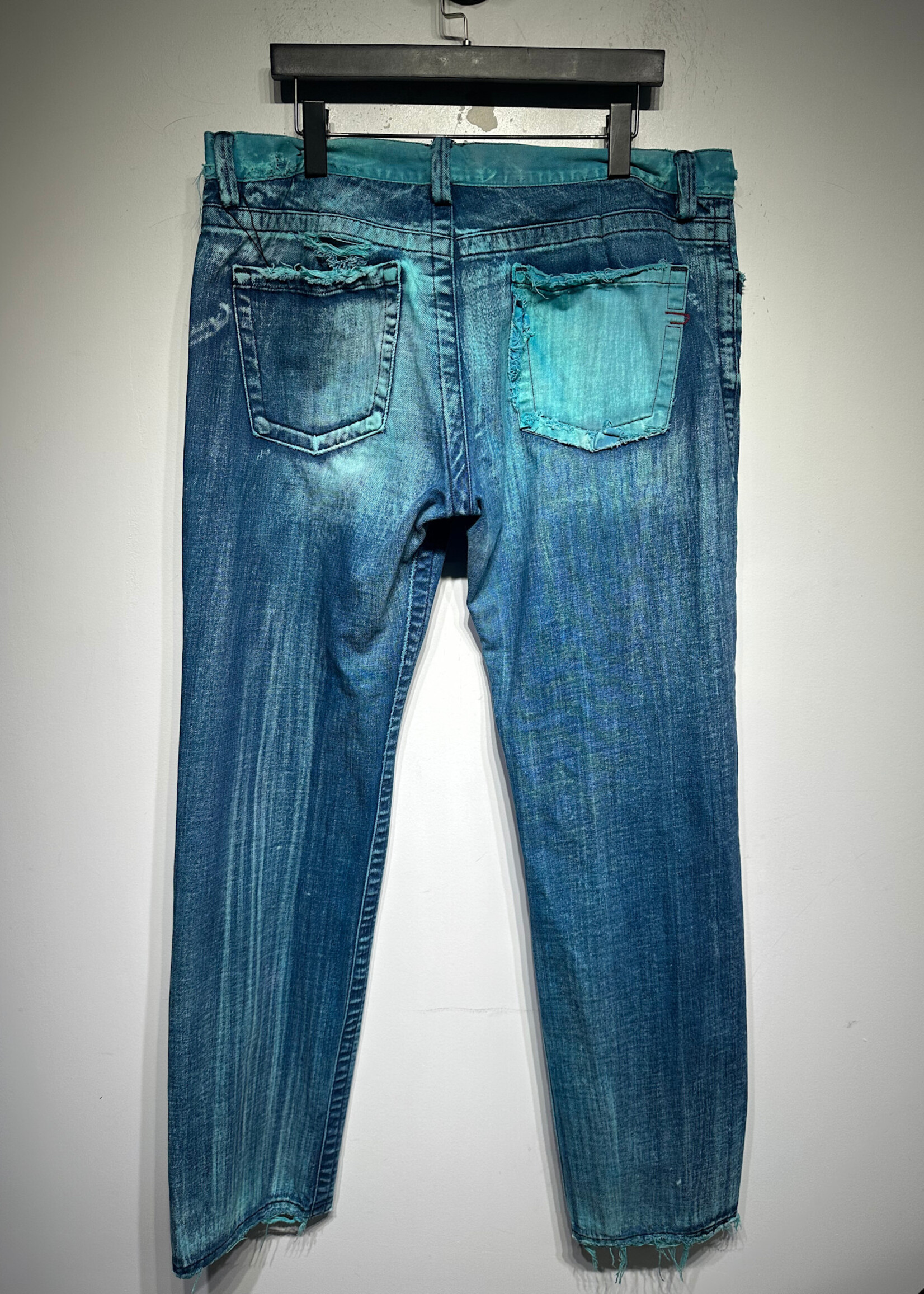 Diesel Turquoise Wash Whiskered Jeans Masc 38