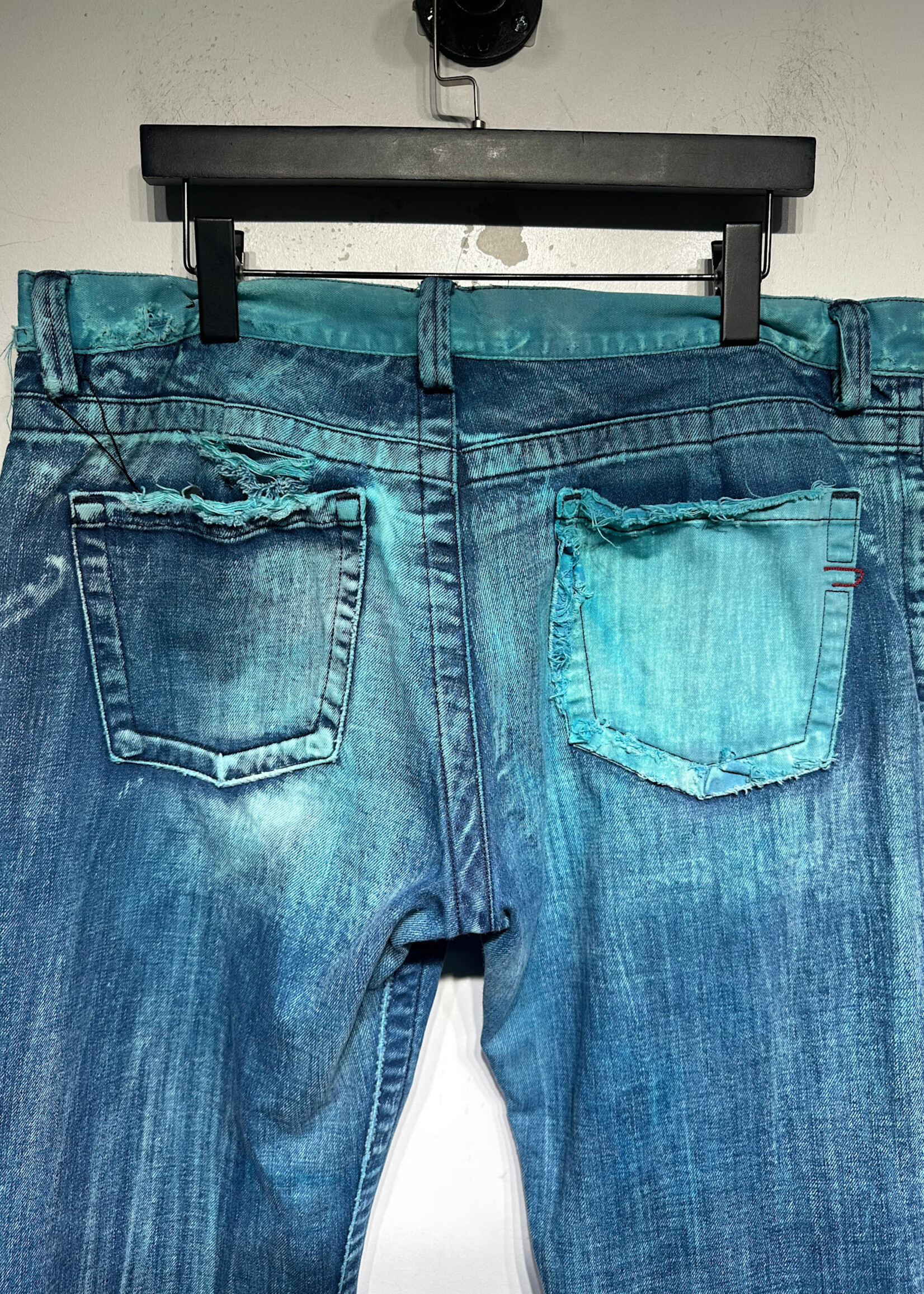 Diesel Turquoise Wash Whiskered Jeans Masc 38