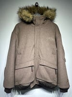Akademiks Grey Wool / Faux Fur Reversible Coat Masc XL