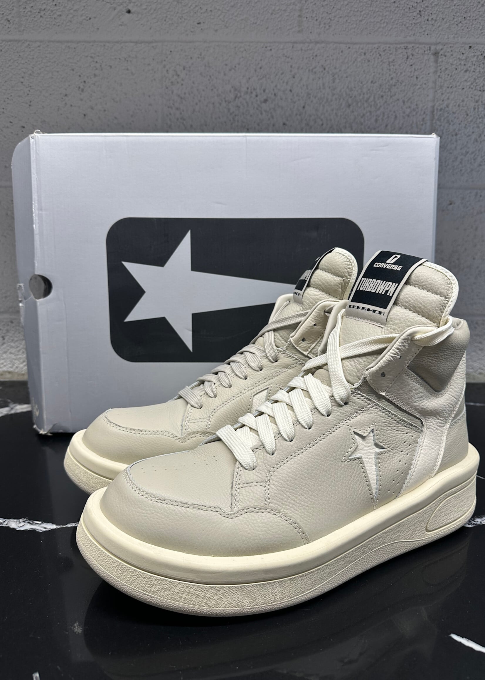 Rick Owens x Converse White Grey Sneakers Masc 12