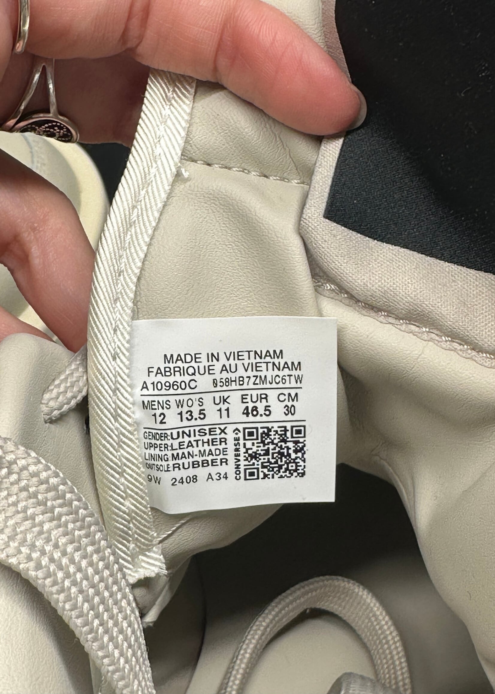Rick Owens x Converse White Grey Sneakers Masc 12