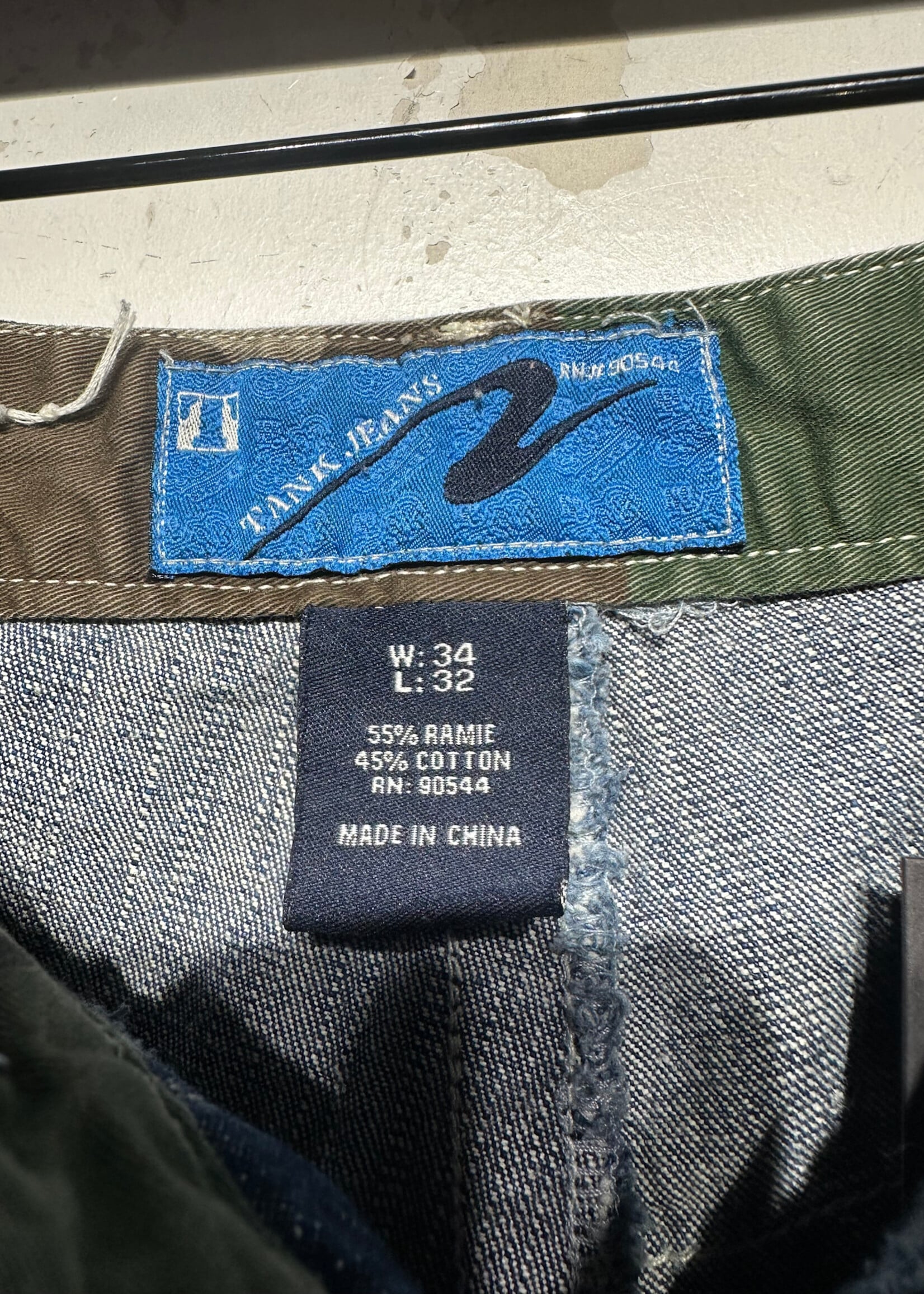 Tank Jeans Patchwork Camo Jeans Masc 34